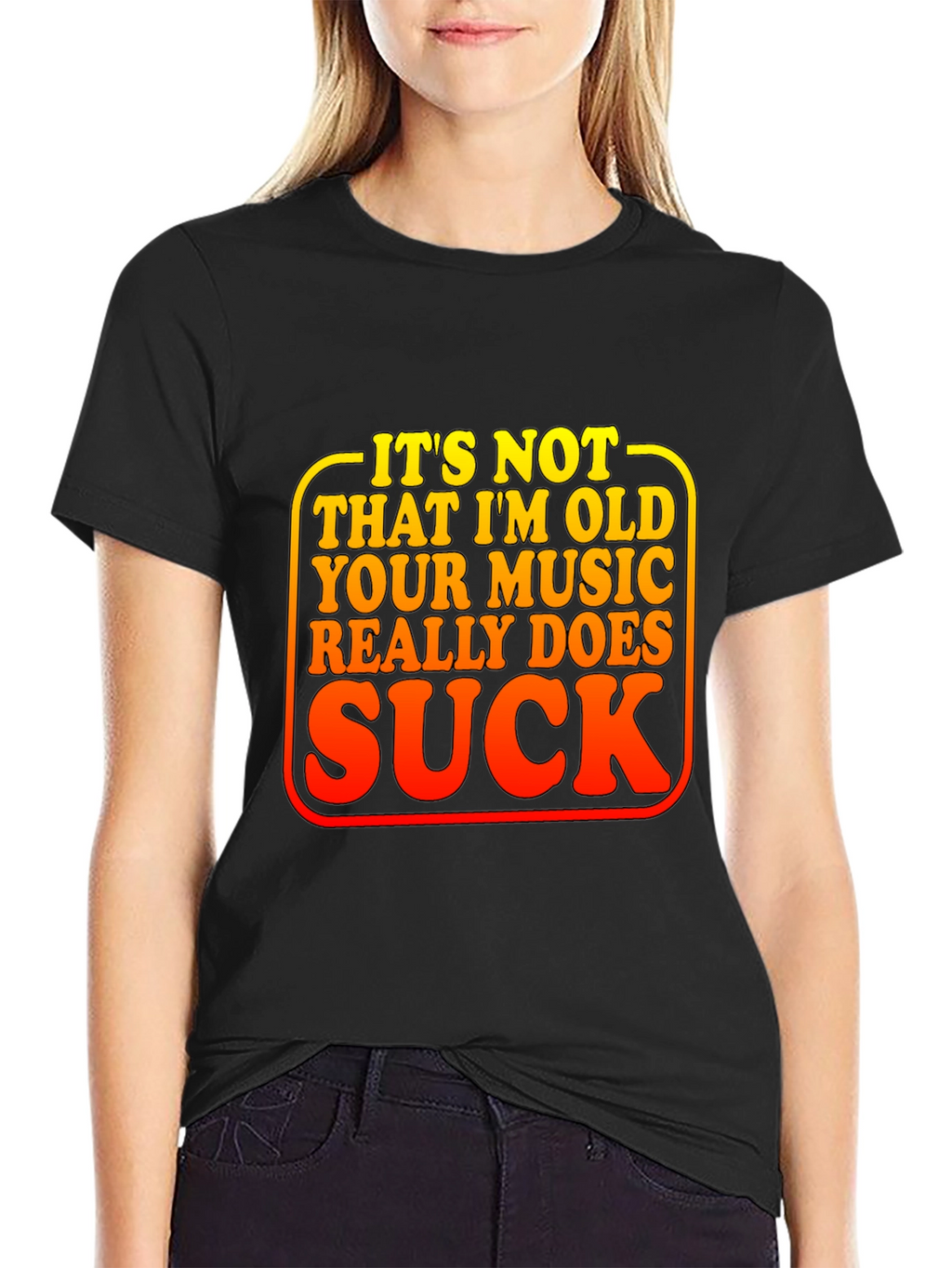 Funny Music Sucks Graphic Tee