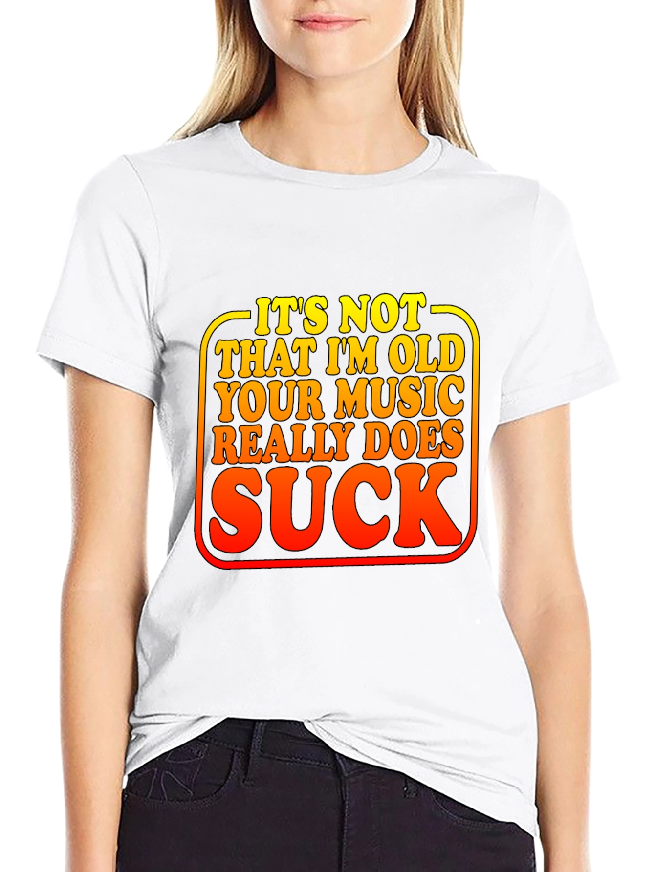 Funny Music Sucks Graphic Tee