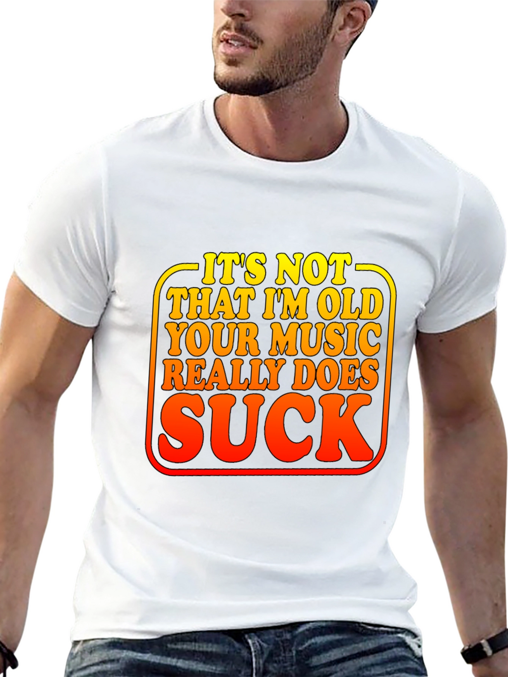 Funny Music Sucks Graphic Tee
