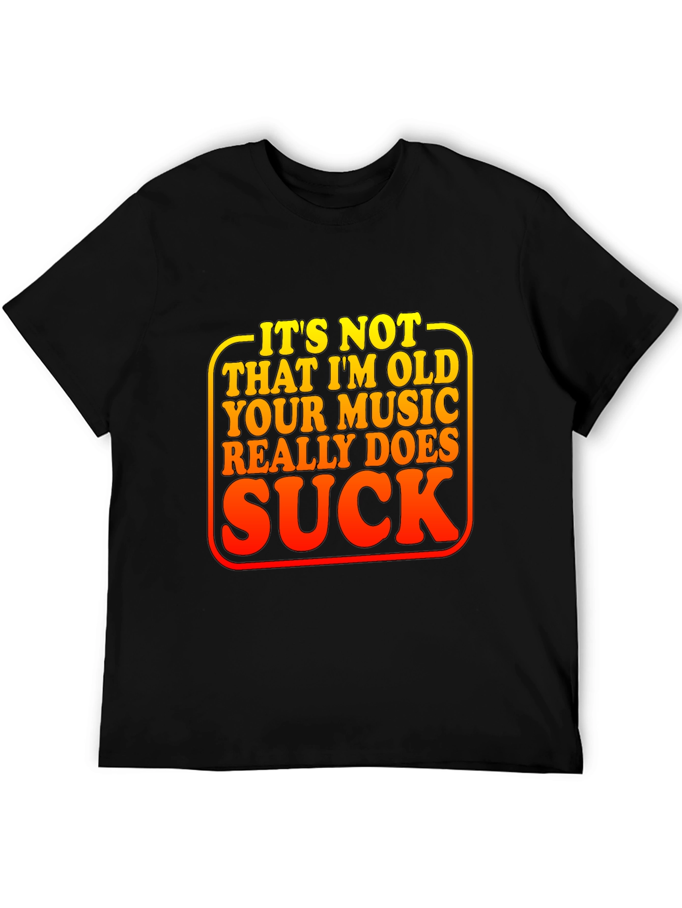 Funny Music Sucks Graphic Tee