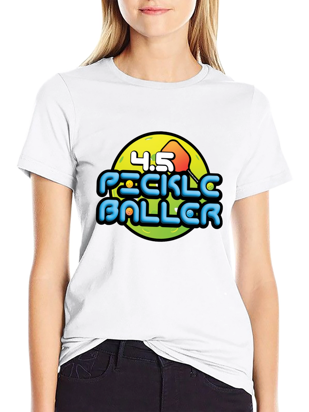 Pickleballer Graphic Tee - Black T-Shirt