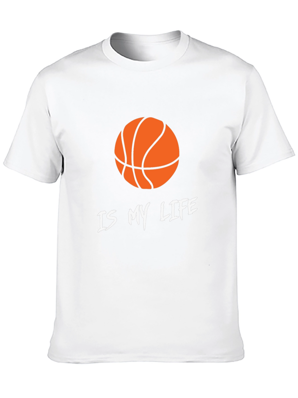 Basketball Is My Life Graphic Tee - Black