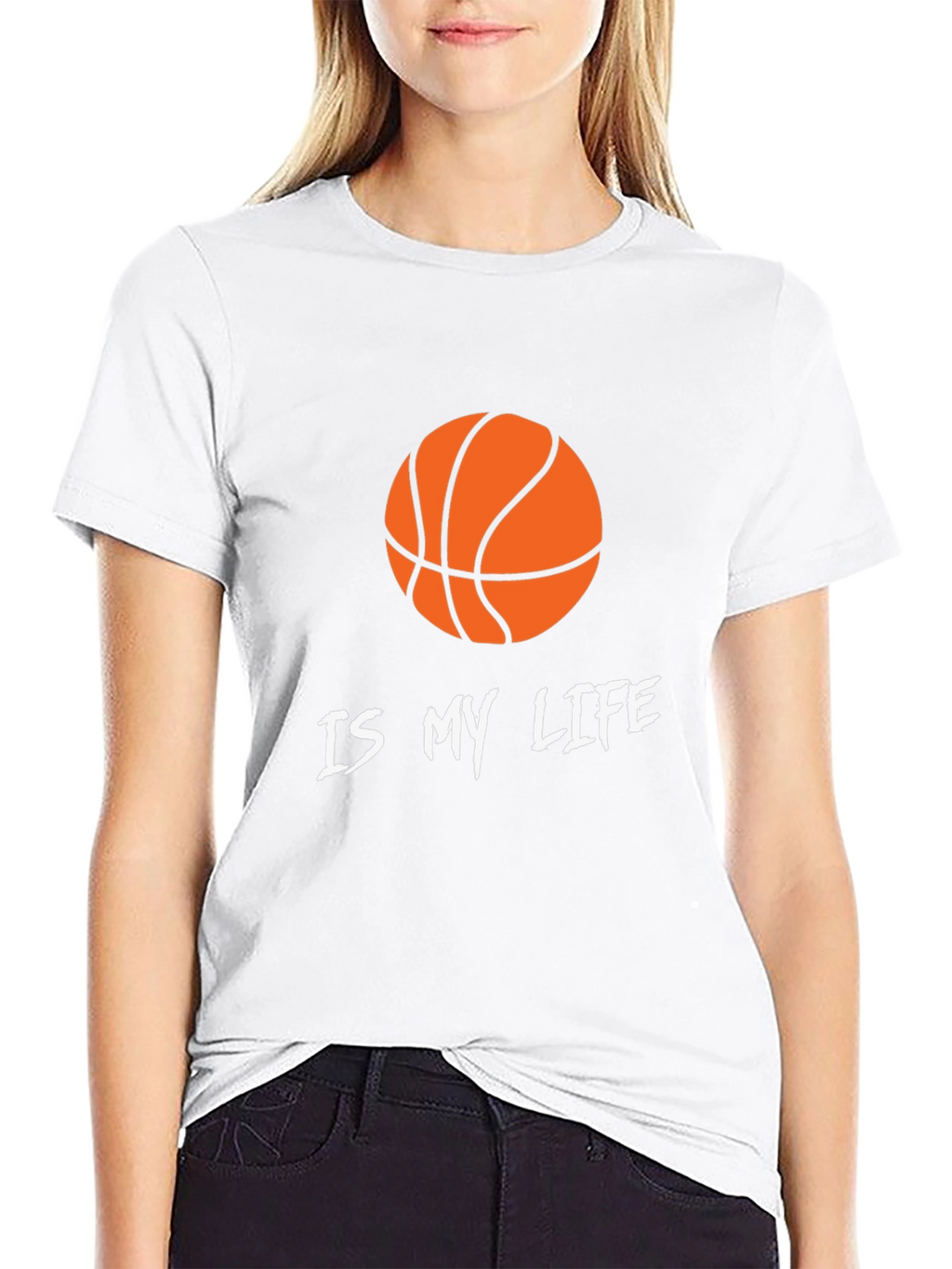 Basketball Is My Life Graphic Tee - Black