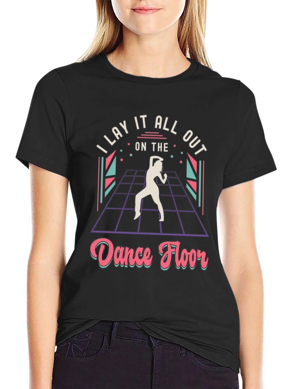 Dance Floor T-Shirt - Retro 80s Style