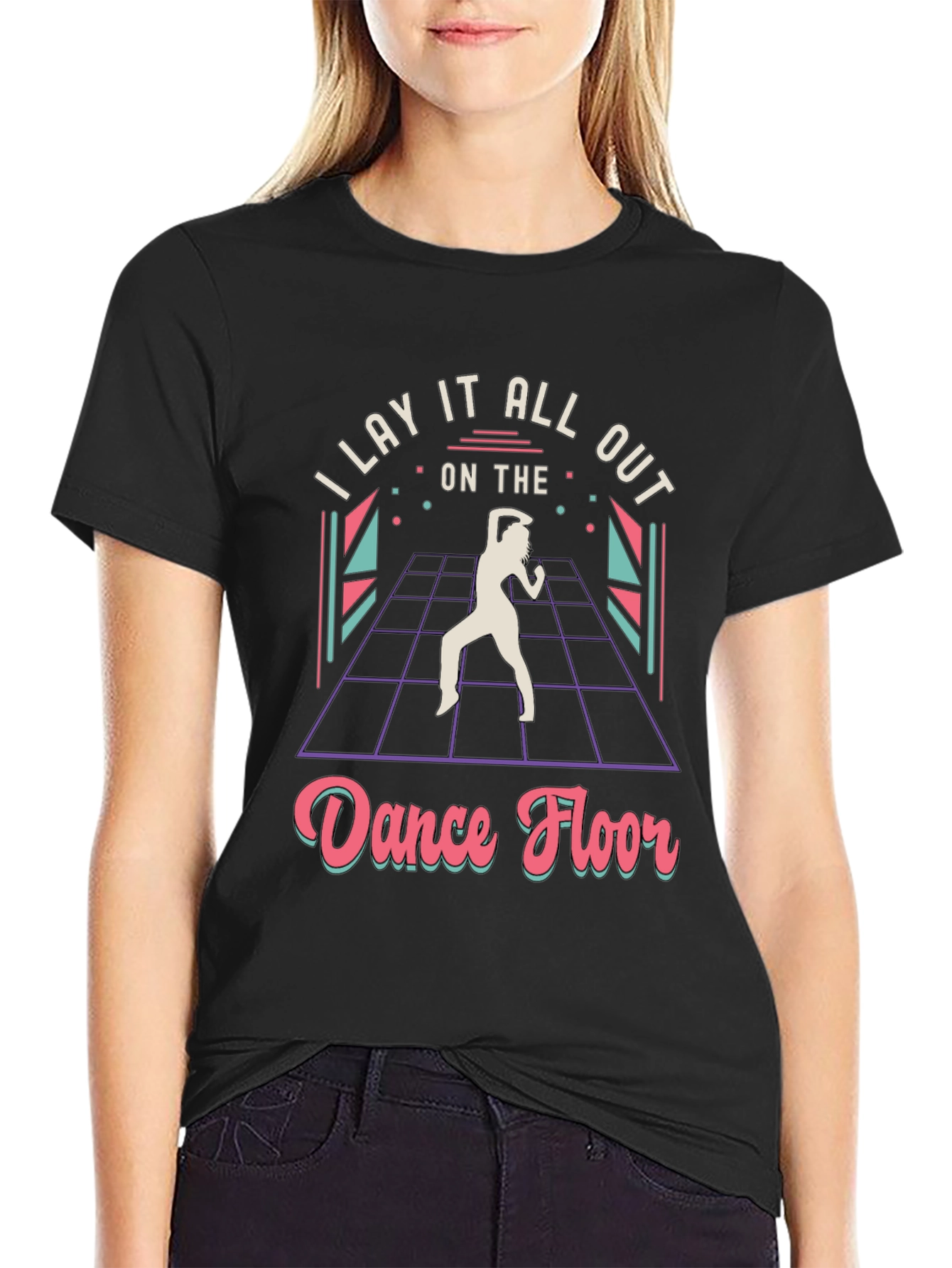 Dance Floor T-Shirt - Retro 80s Style