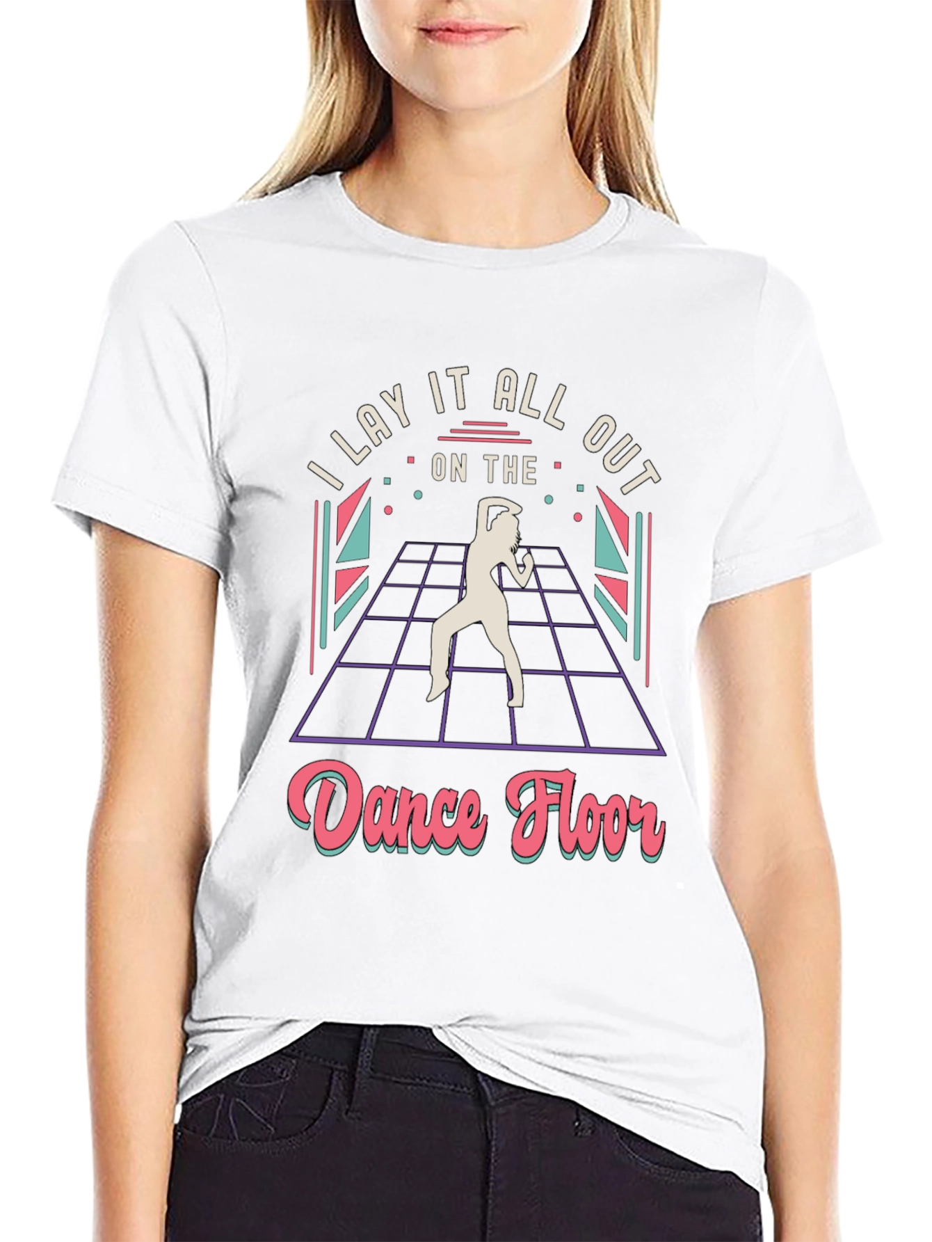 Dance Floor T-Shirt - Retro 80s Style