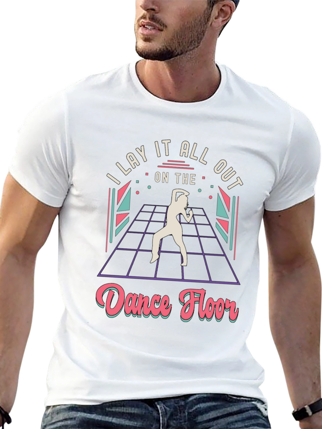 Dance Floor T-Shirt - Retro 80s Style