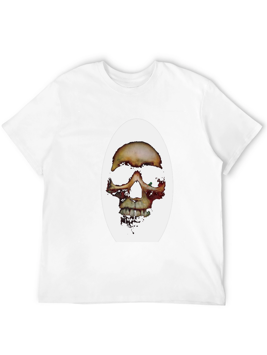 Edgy Skull Graphic Black T-Shirt