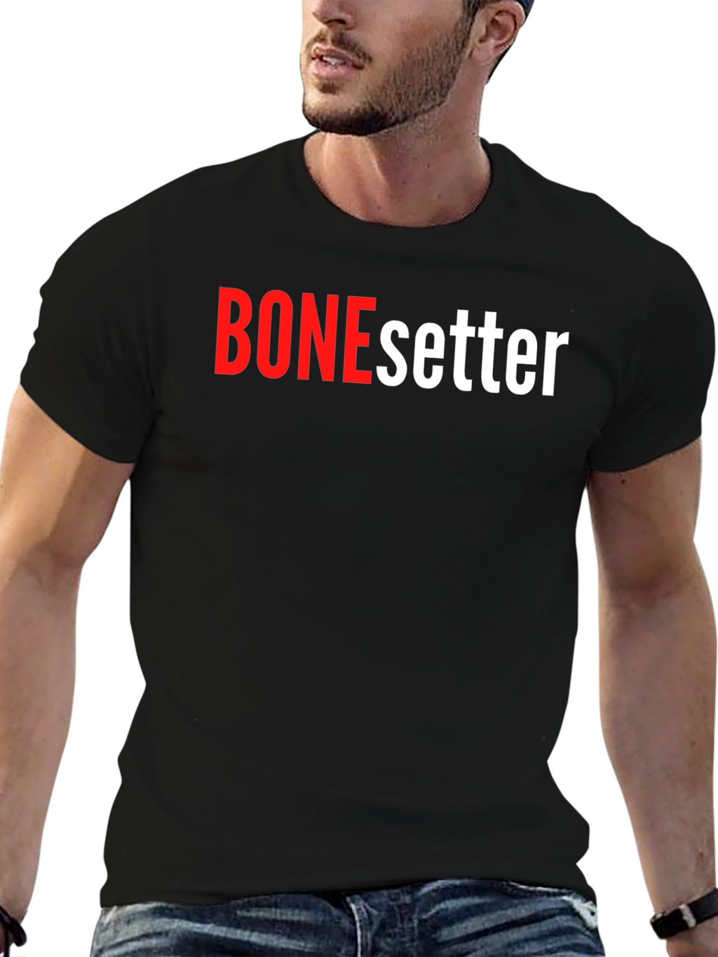 BONEsetter Black Graphic T-Shirt