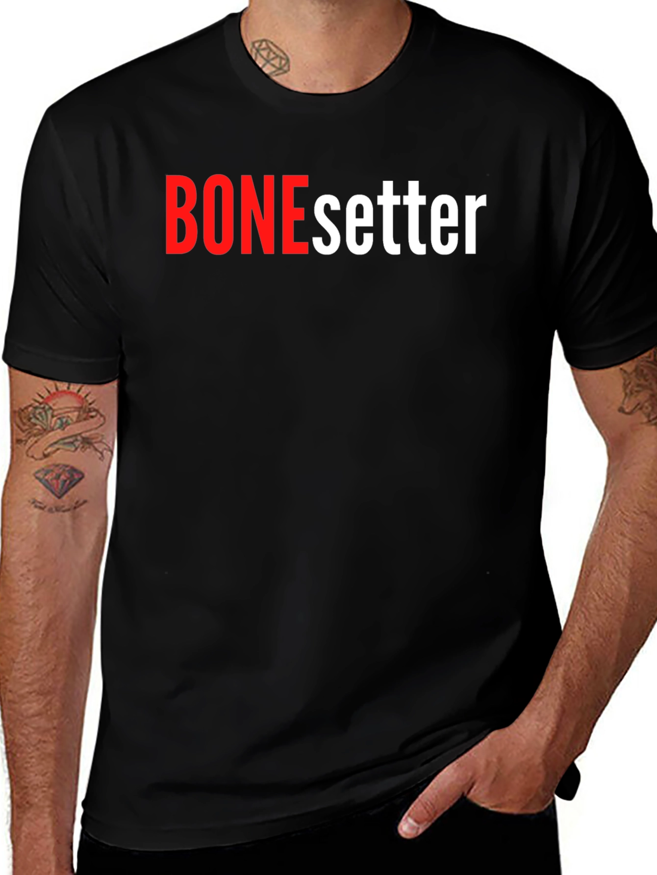 BONEsetter Black Graphic T-Shirt