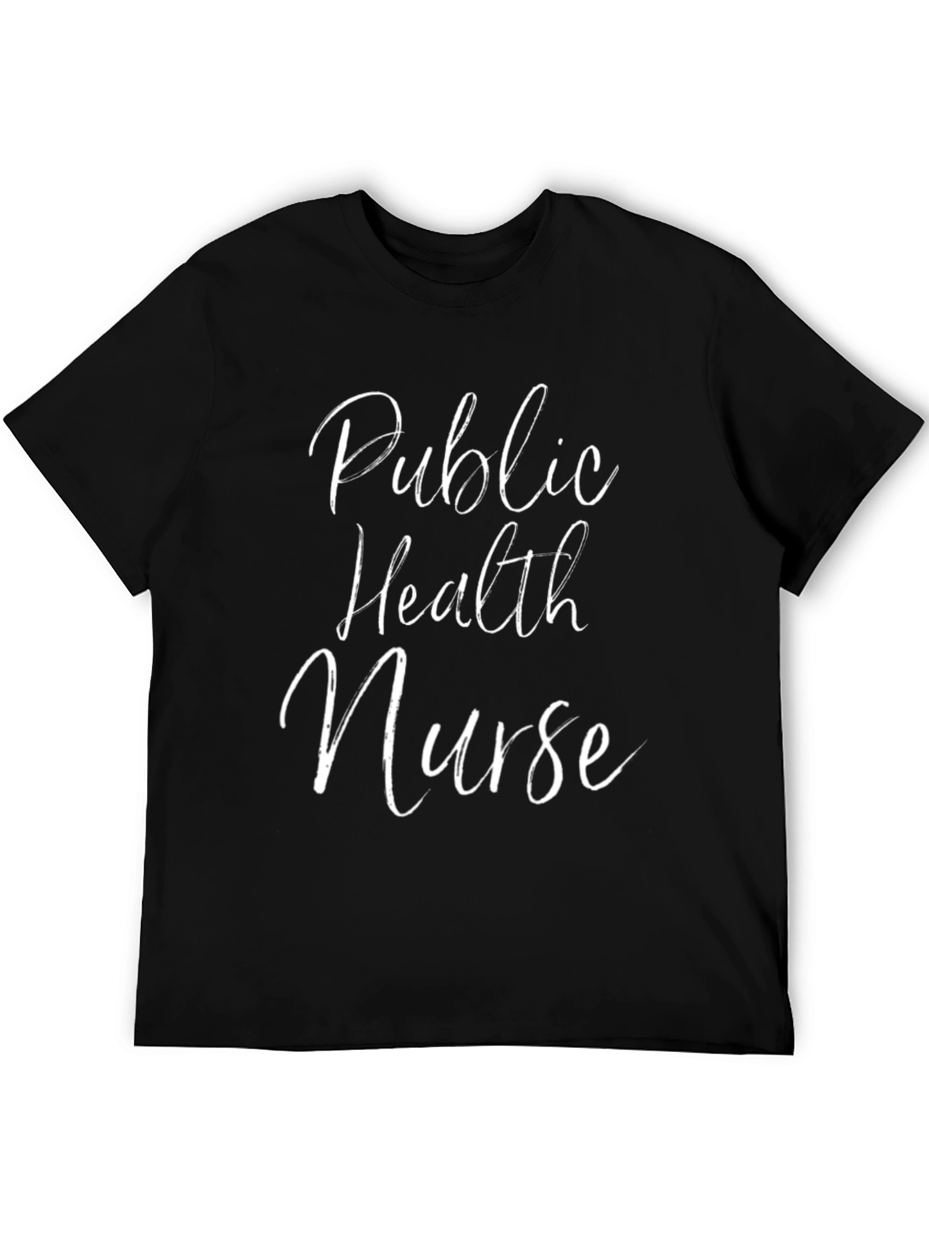Public Health Nurse Graphic T-Shirt - Black
