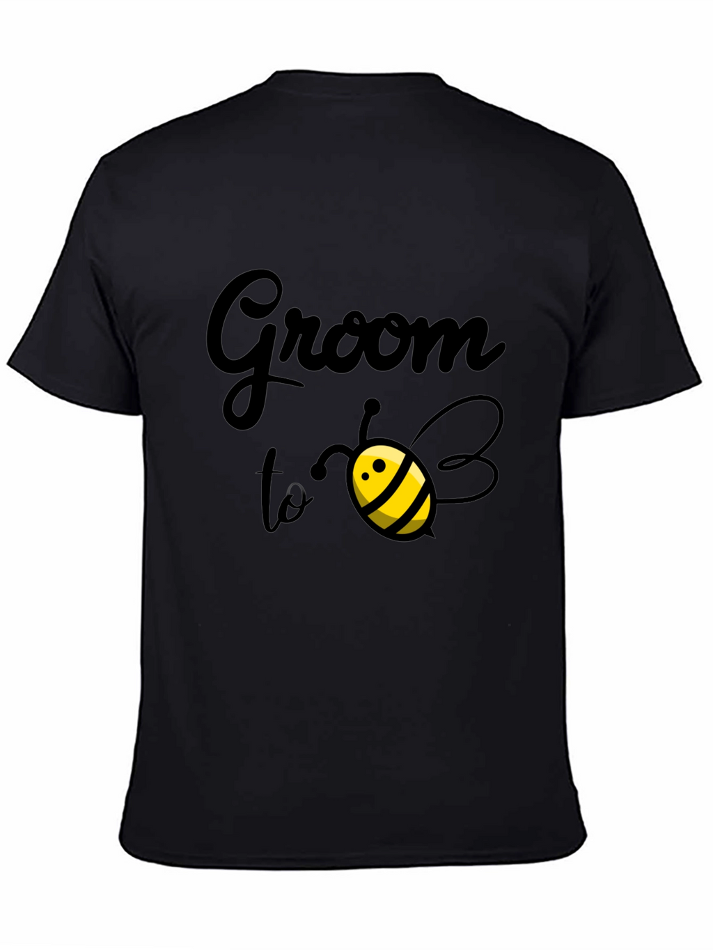 Groom to Bee T-Shirt - Black Cotton Blend