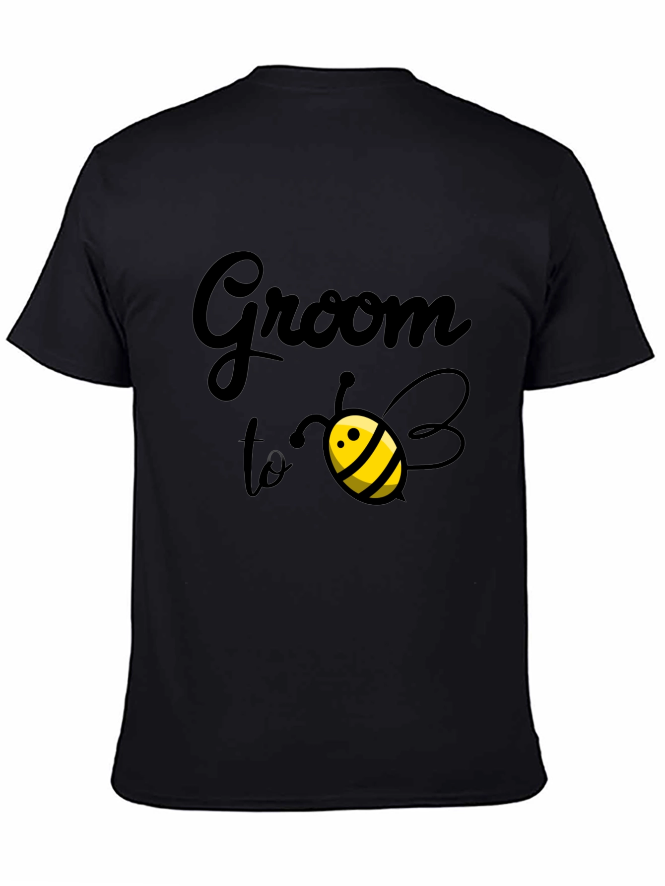 Groom to Bee T-Shirt - Black Cotton Blend