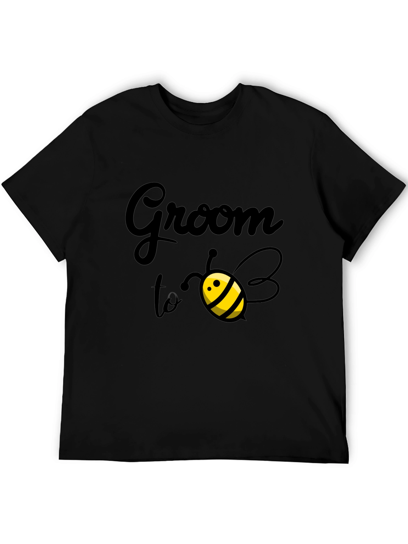 Groom to Bee T-Shirt - Black Cotton Blend