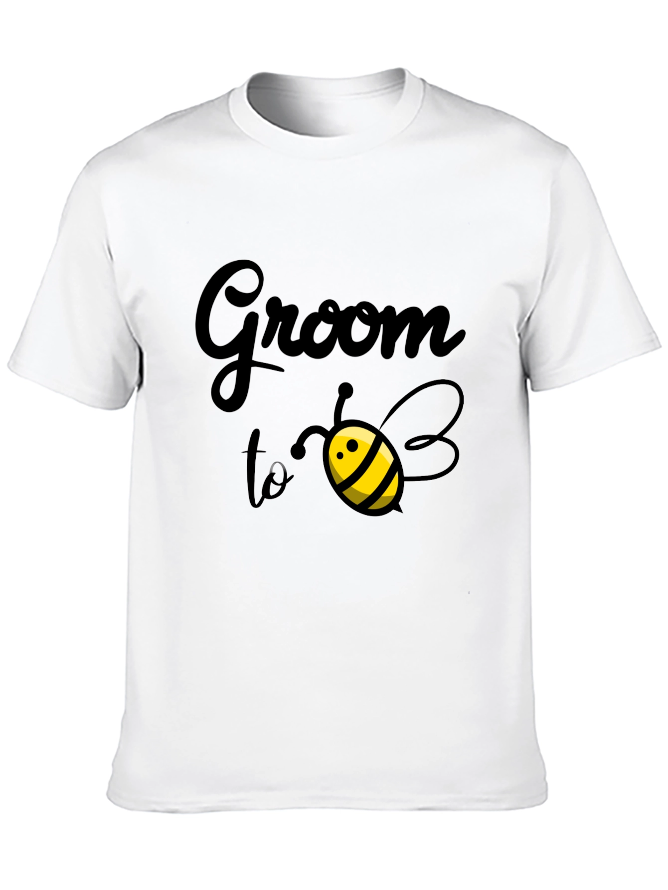 Groom to Bee T-Shirt - Black Cotton Blend