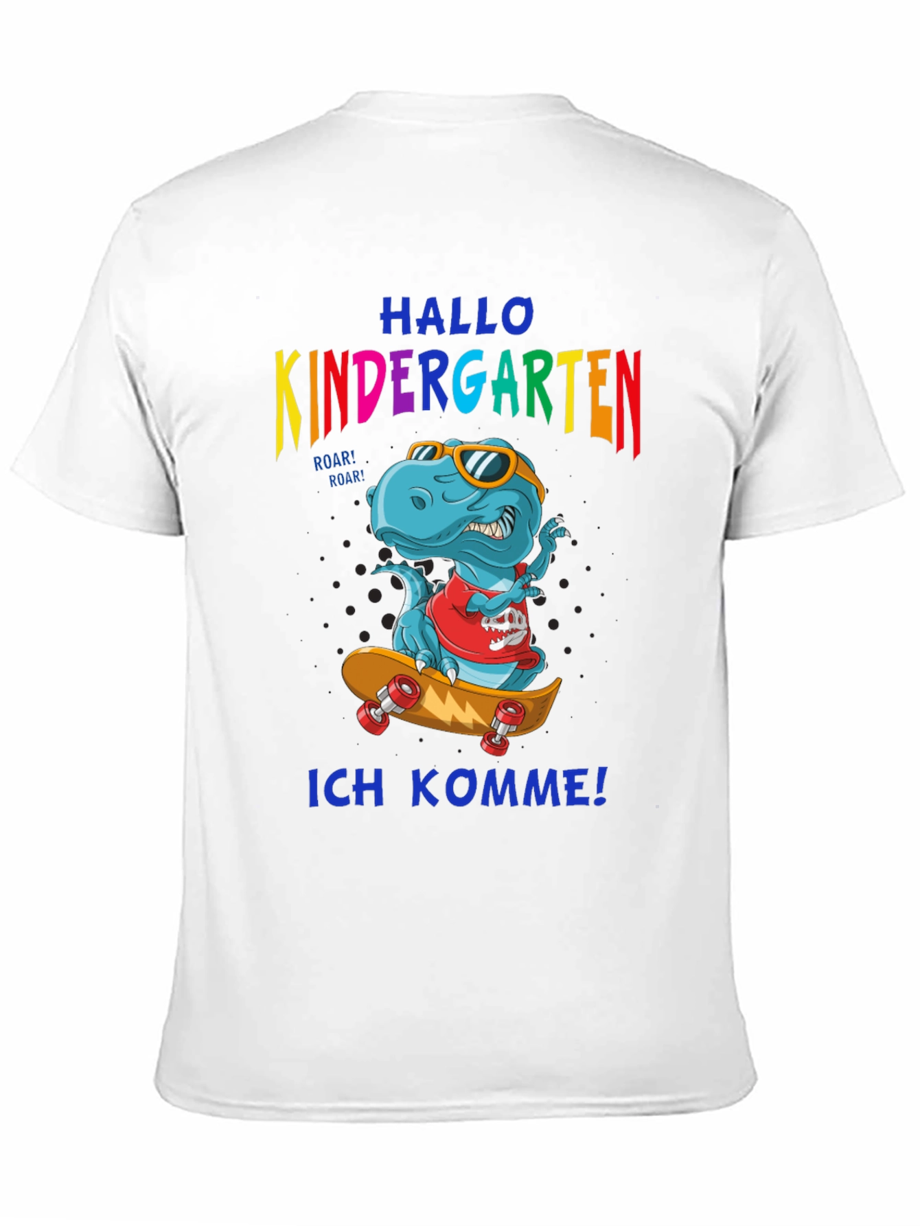 Kindergarten T-Rex Skateboard T-Shirt