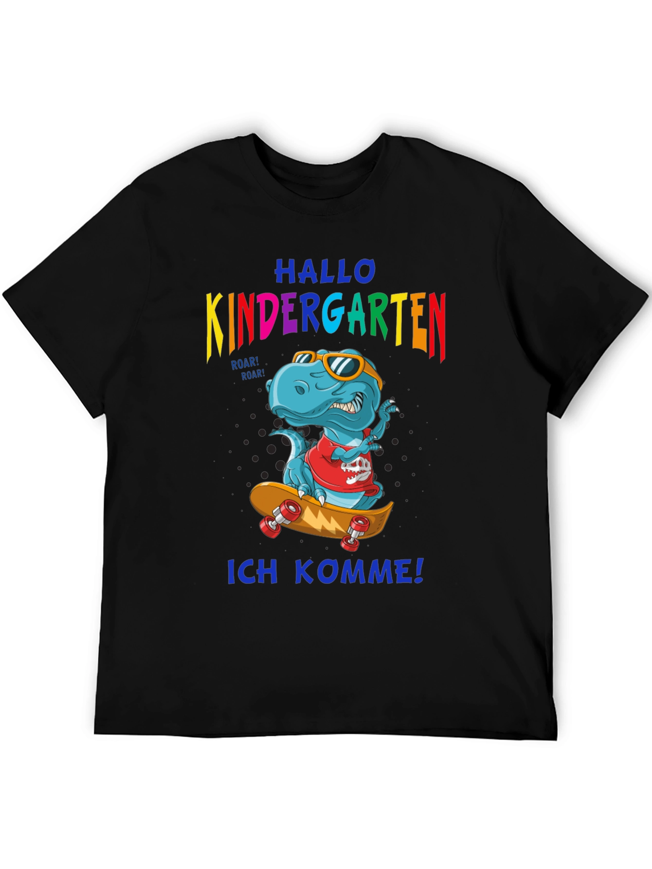 Kindergarten T-Rex Skateboard T-Shirt