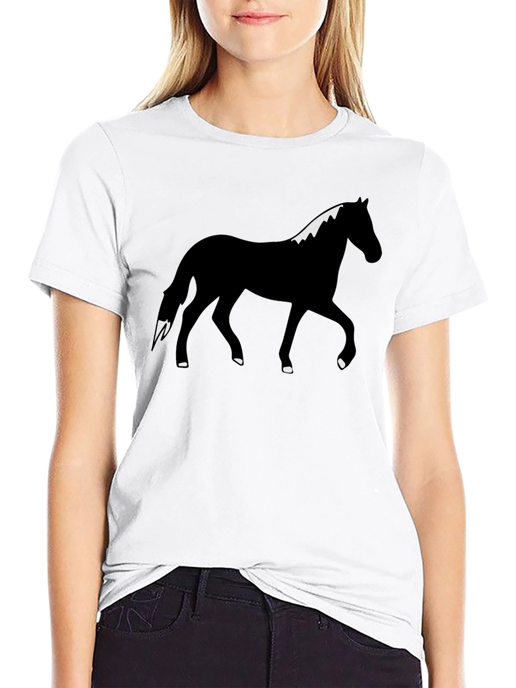 Black Horse Graphic Tee - Unisex