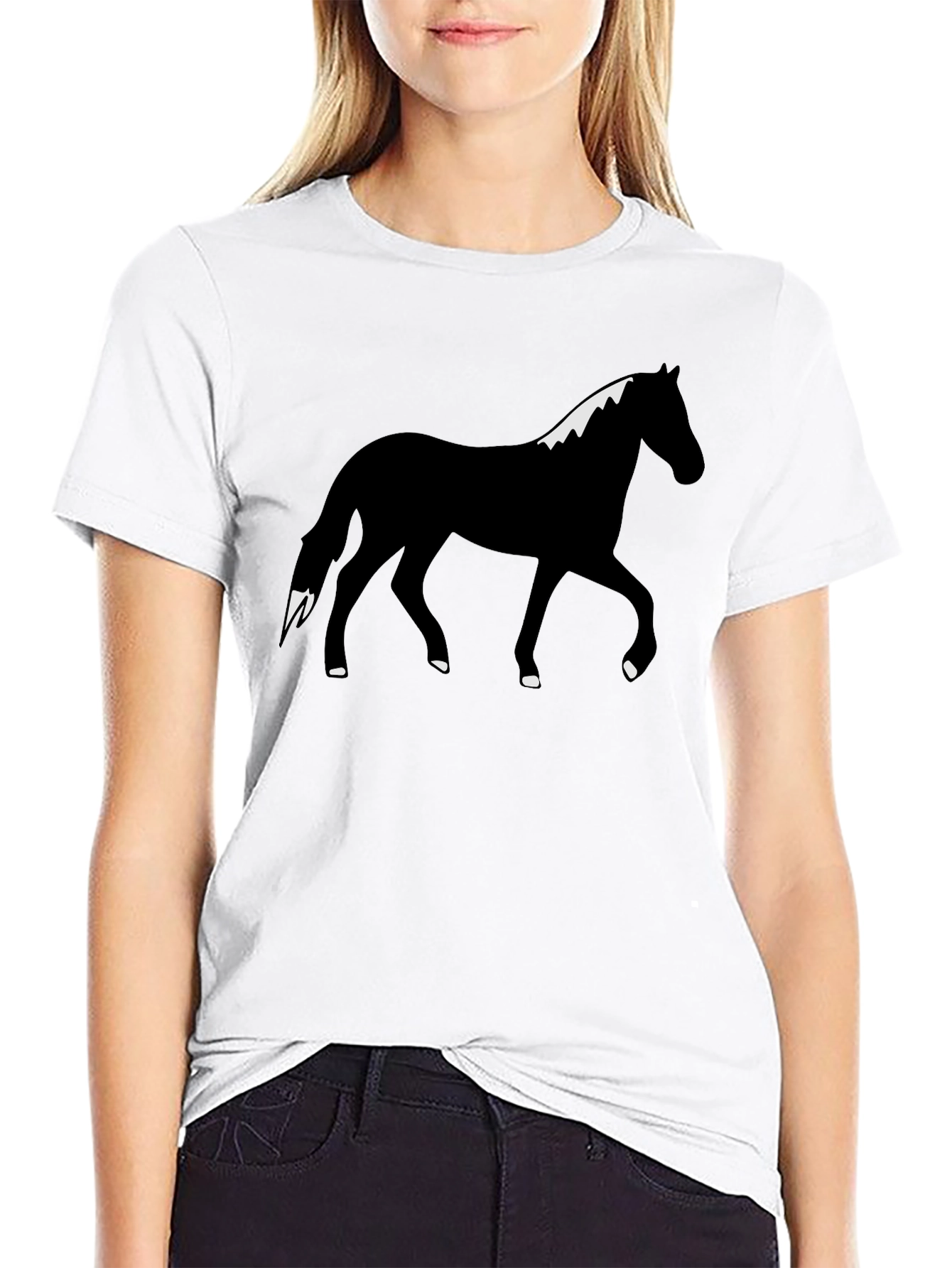 Black Horse Graphic Tee - Unisex
