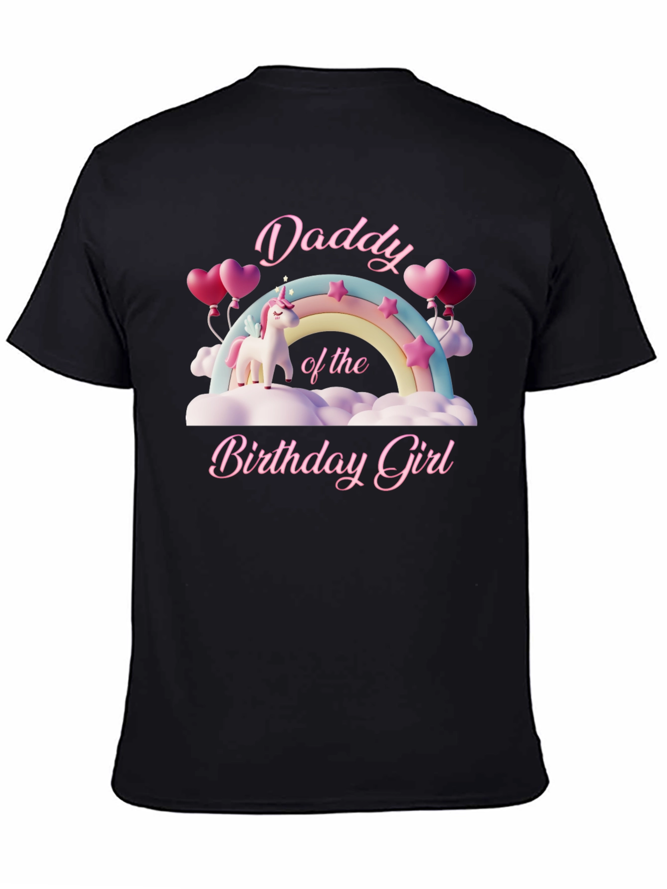 Daddy of the Birthday Girl Unicorn T-Shirt