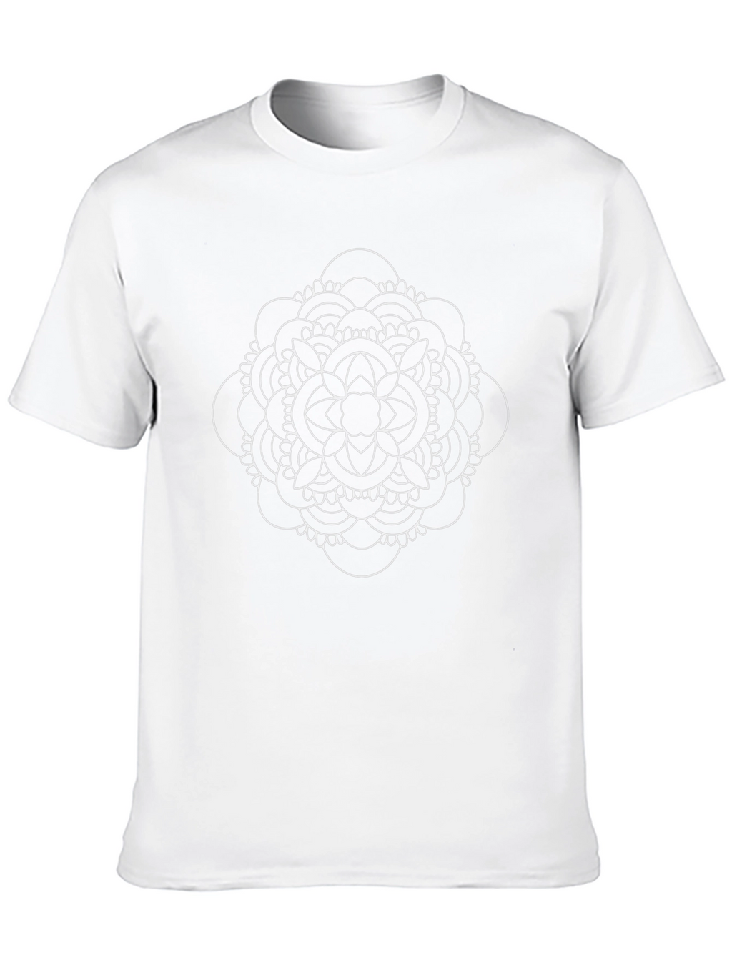 Mandala Graphic Print Crew Neck T-Shirt