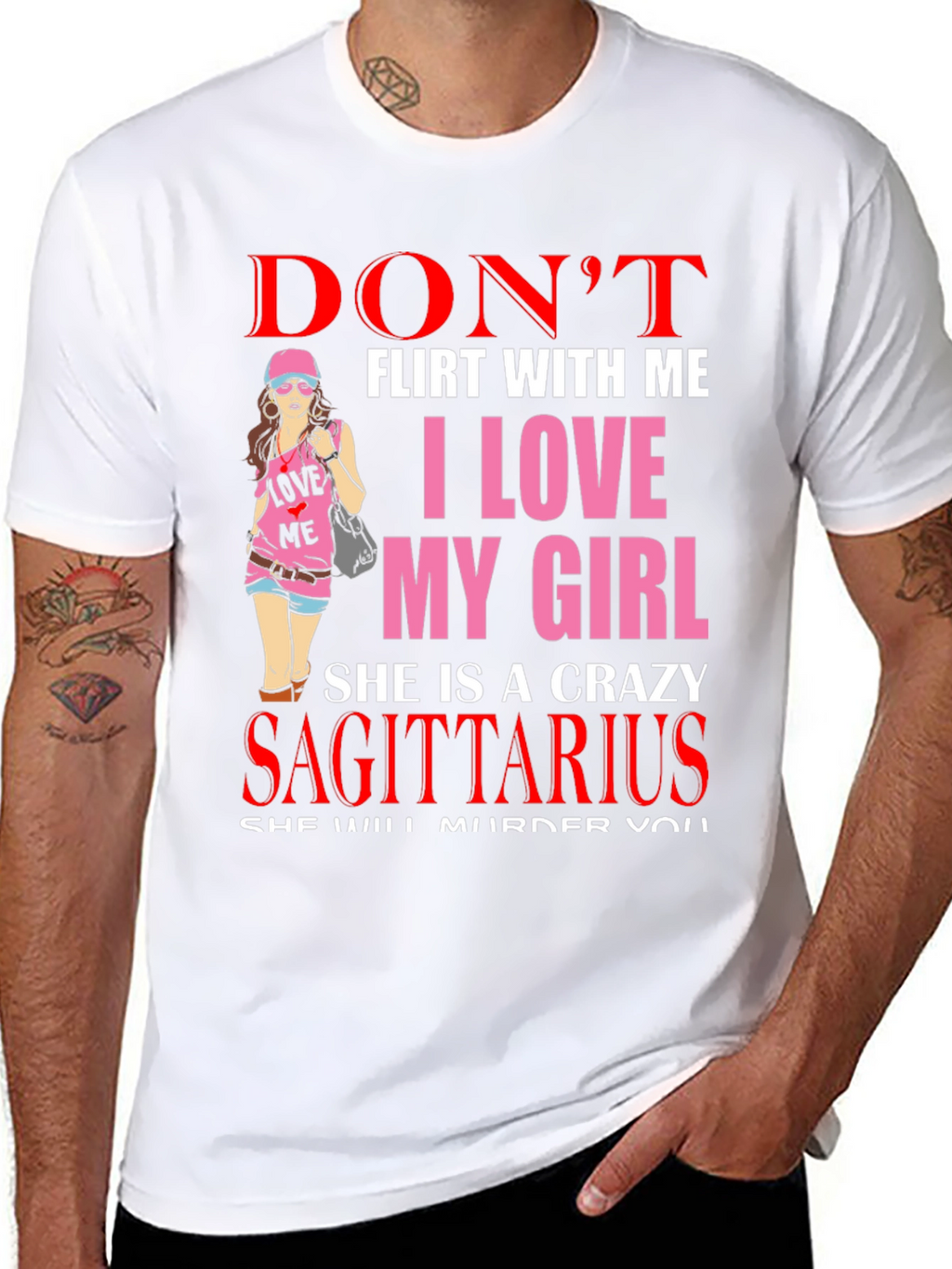 Dont Flirt With Me T-Shirt - Sagittarius Girl