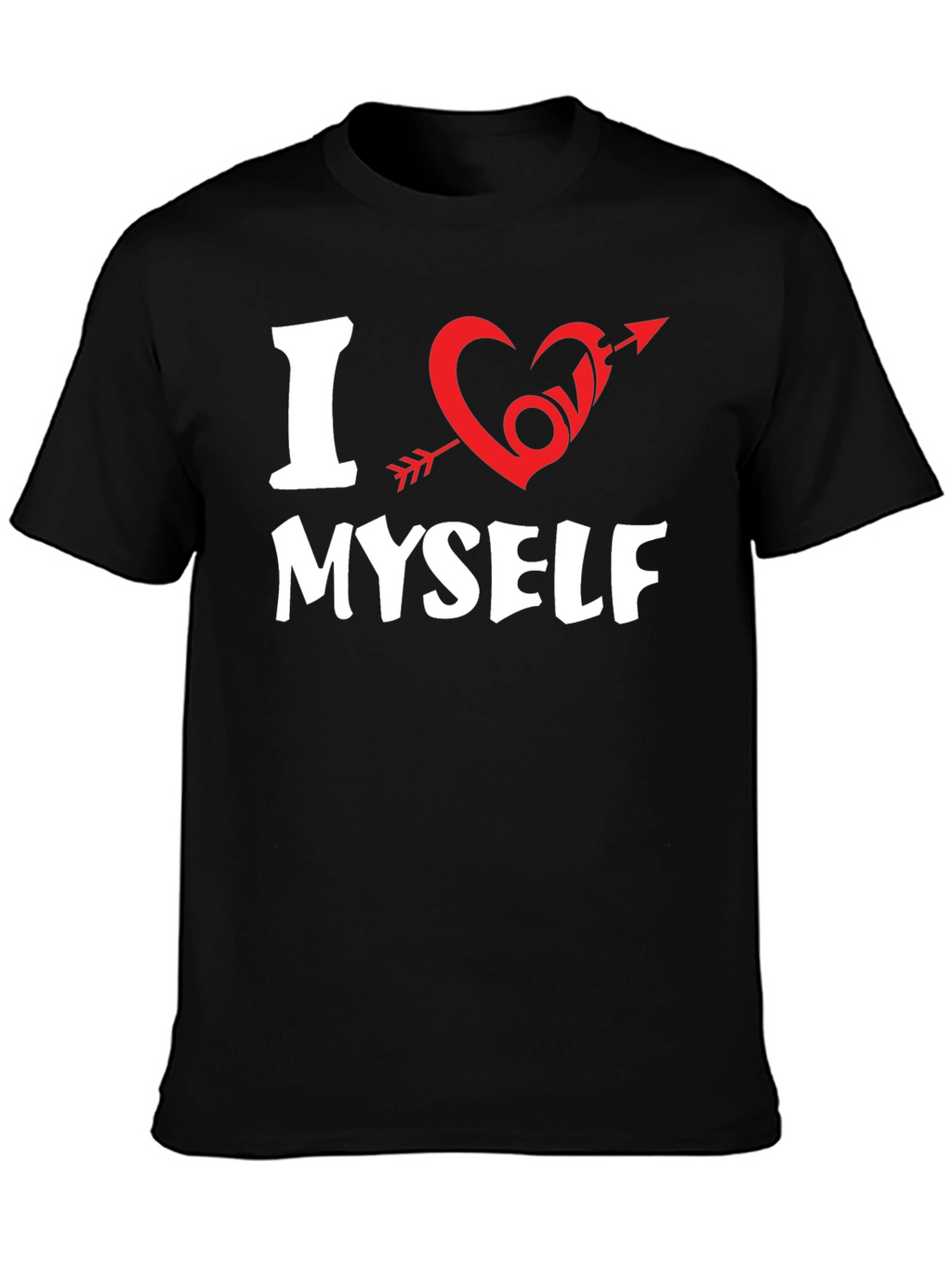I Heart Myself Graphic Tee - Black