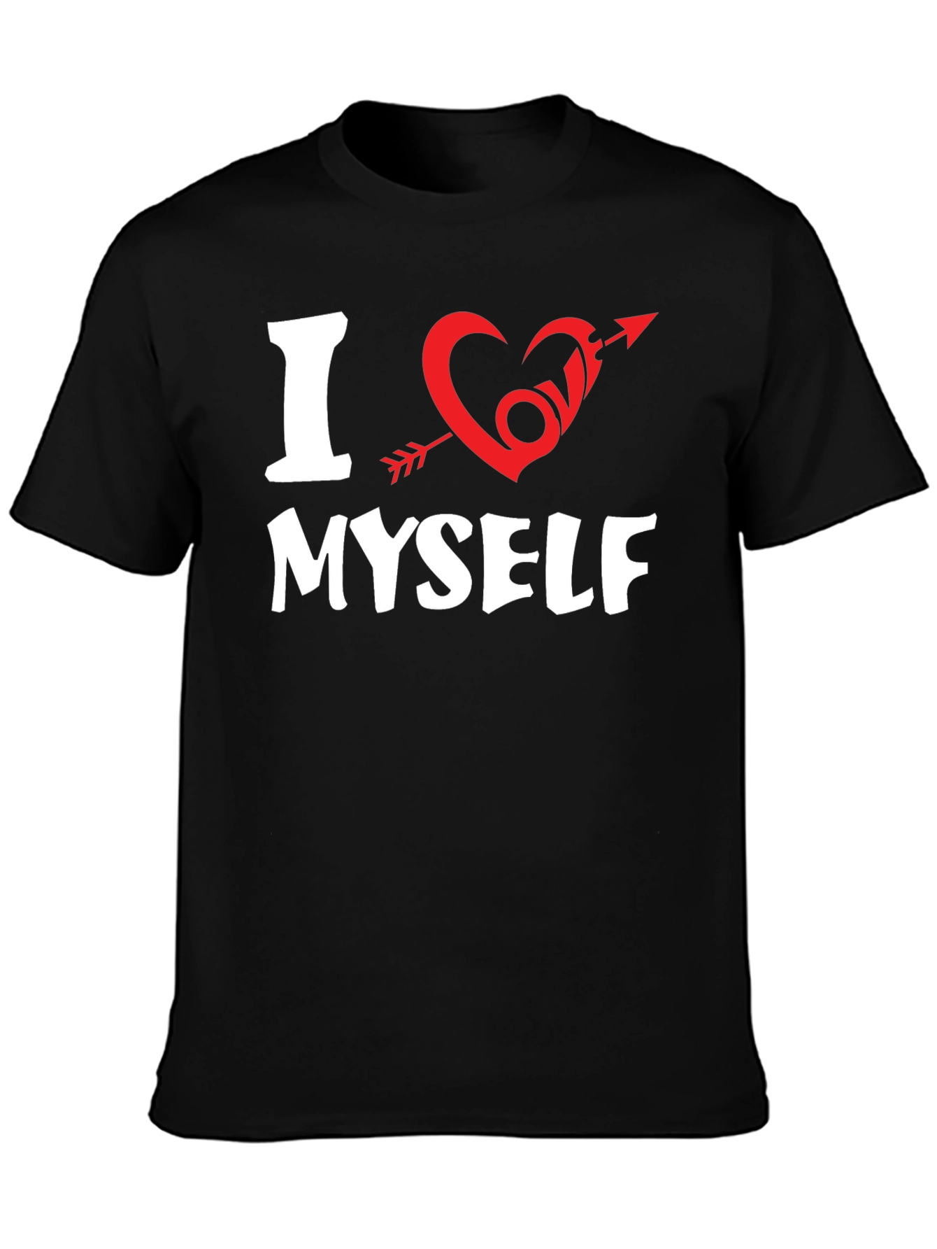 I Heart Myself Graphic Tee - Black