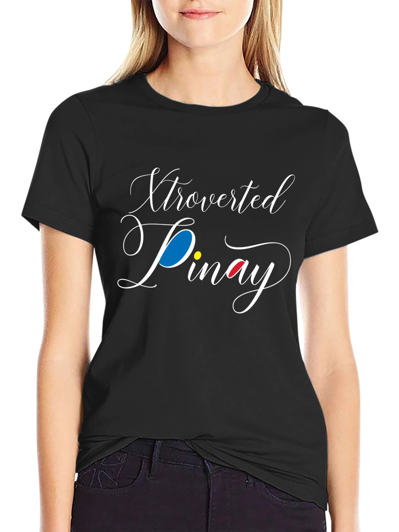 Xtroverted Pinay Black T-Shirt