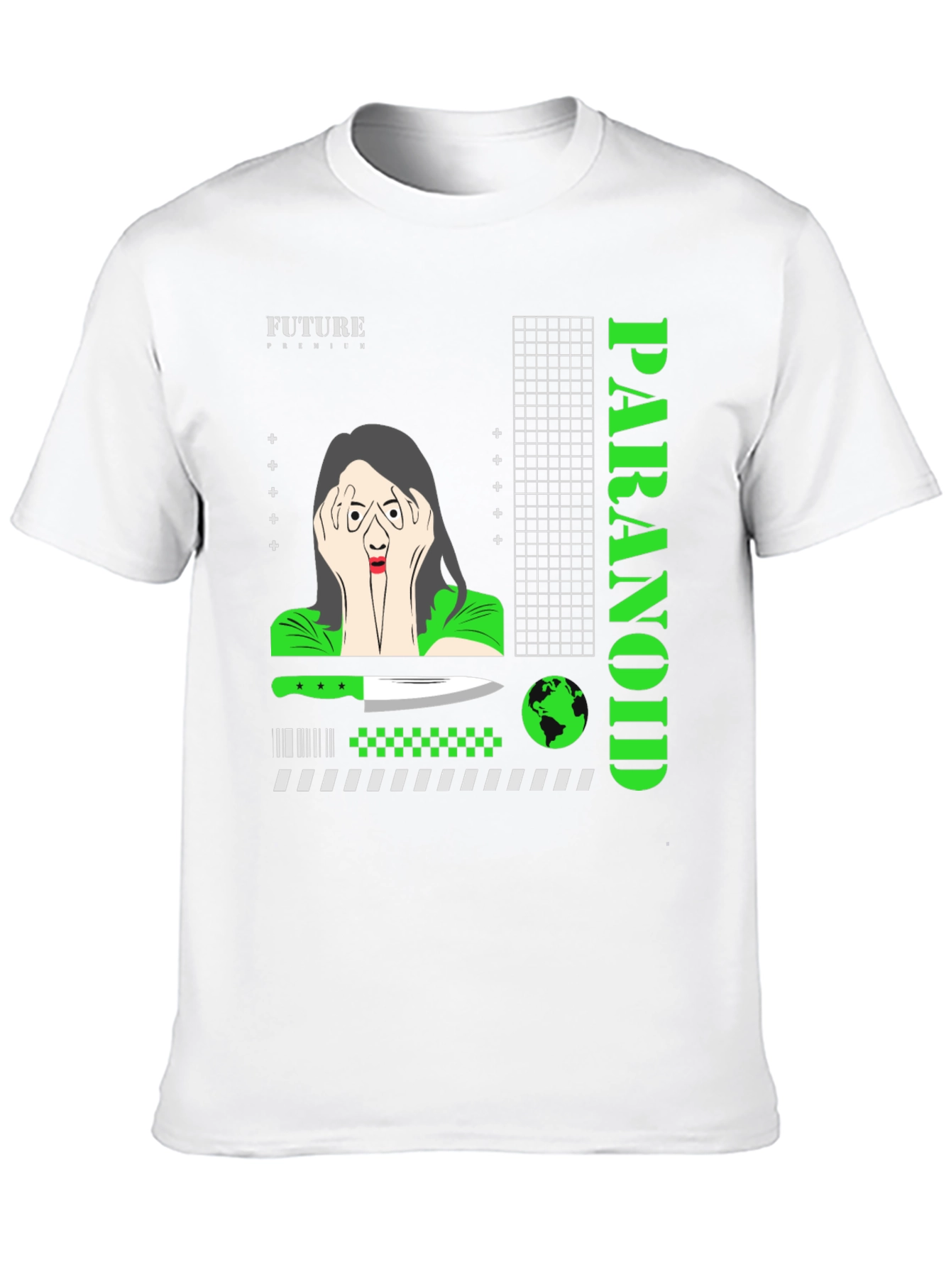 Paranoid Graphic T-Shirt - Edgy Streetwear