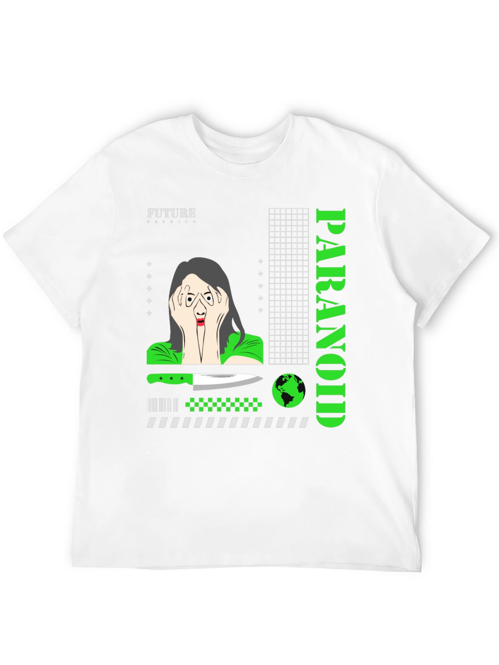 Paranoid Graphic T-Shirt - Edgy Streetwear
