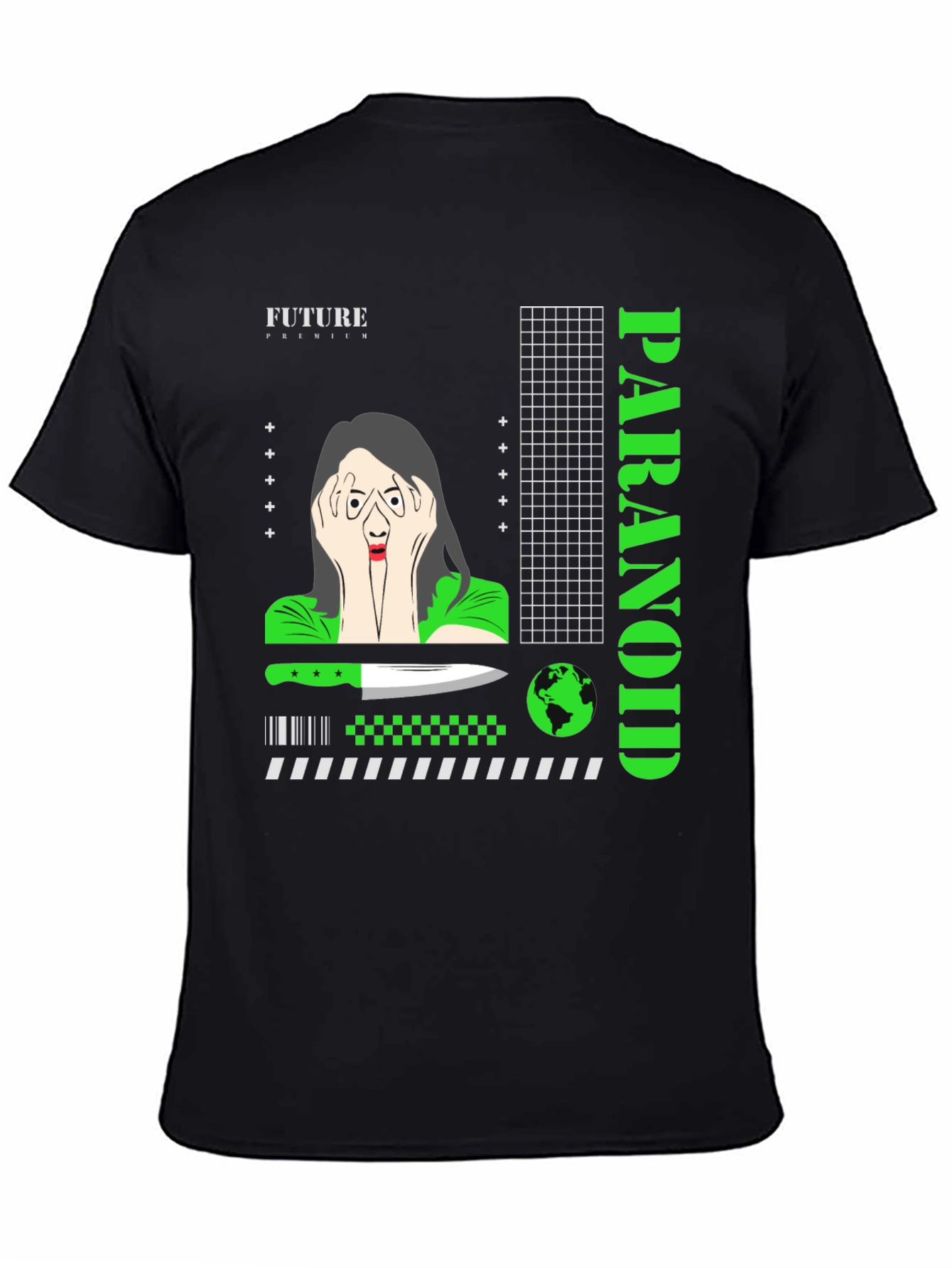 Paranoid Graphic T-Shirt - Edgy Streetwear