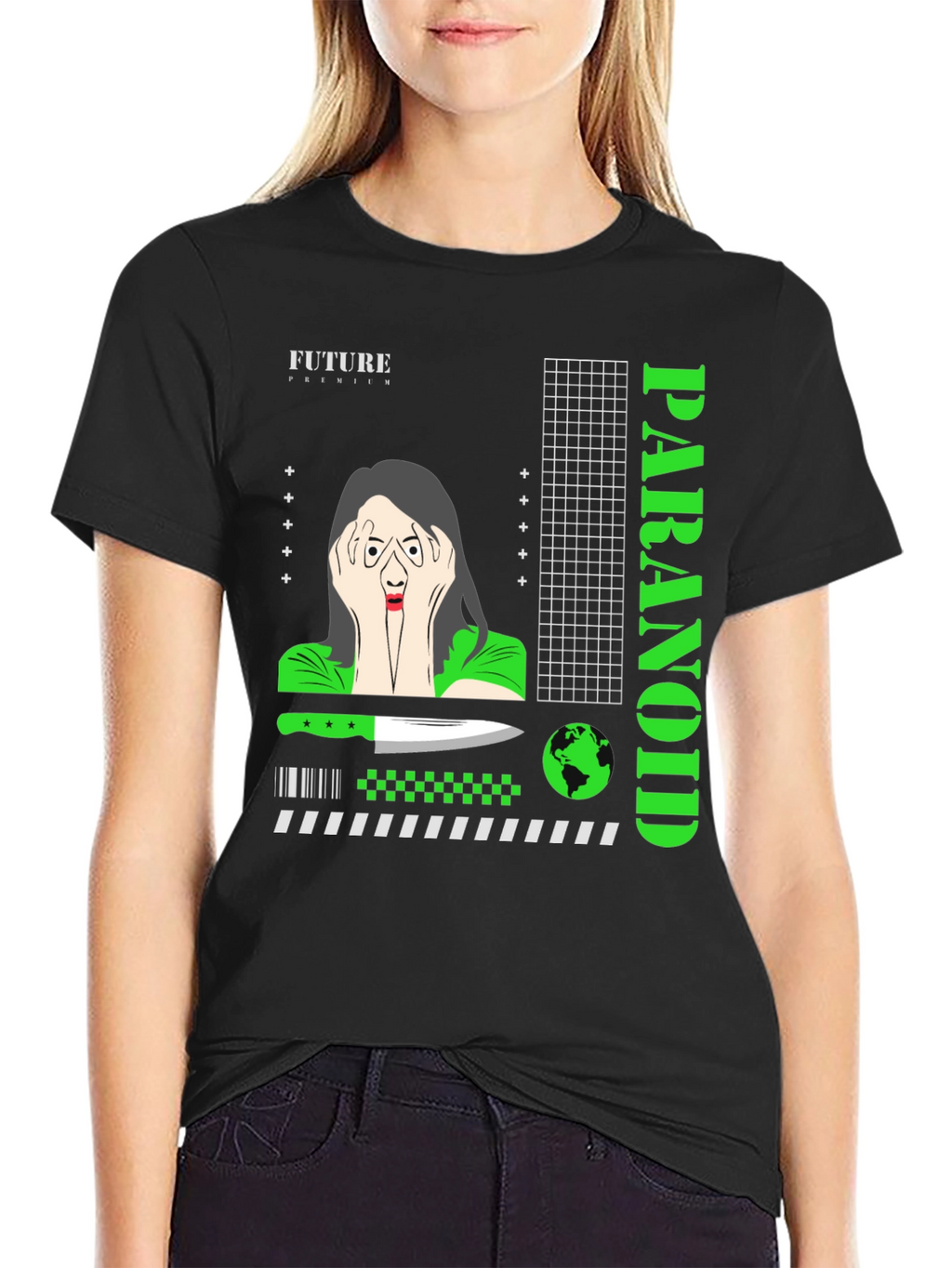 Paranoid Graphic T-Shirt - Edgy Streetwear