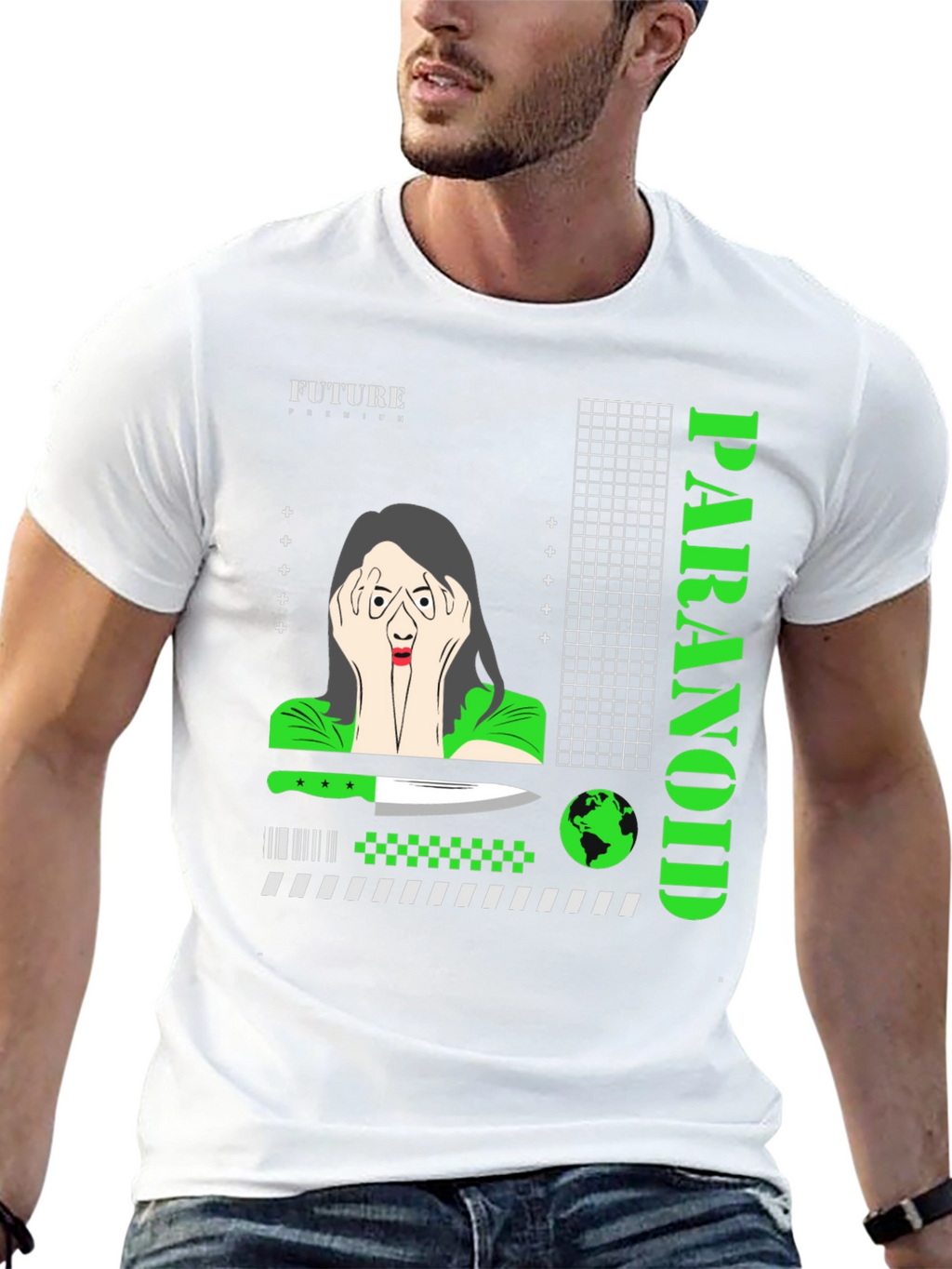 Paranoid Graphic T-Shirt - Edgy Streetwear