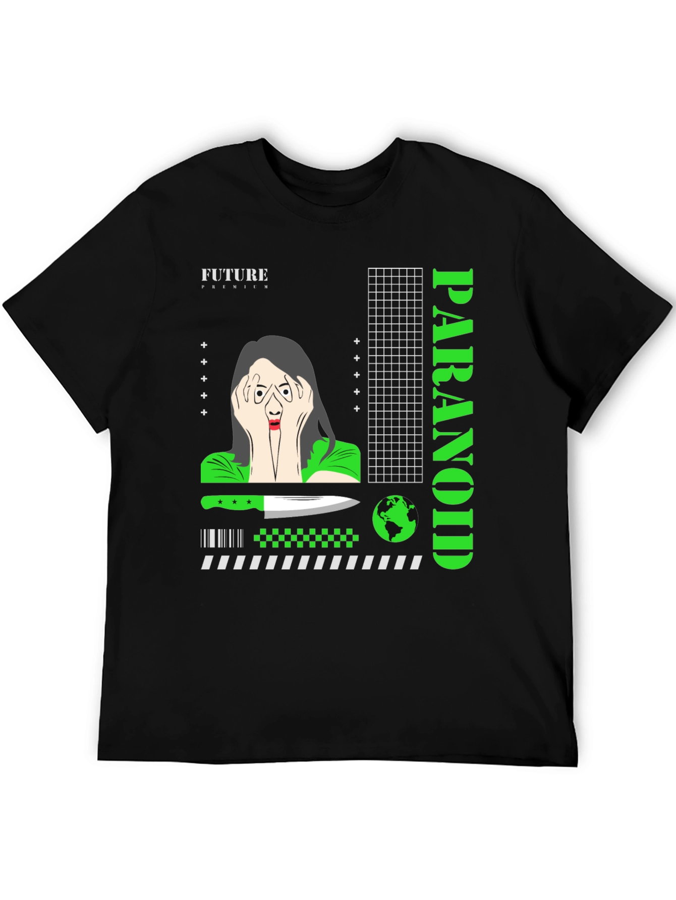 Paranoid Graphic T-Shirt - Edgy Streetwear