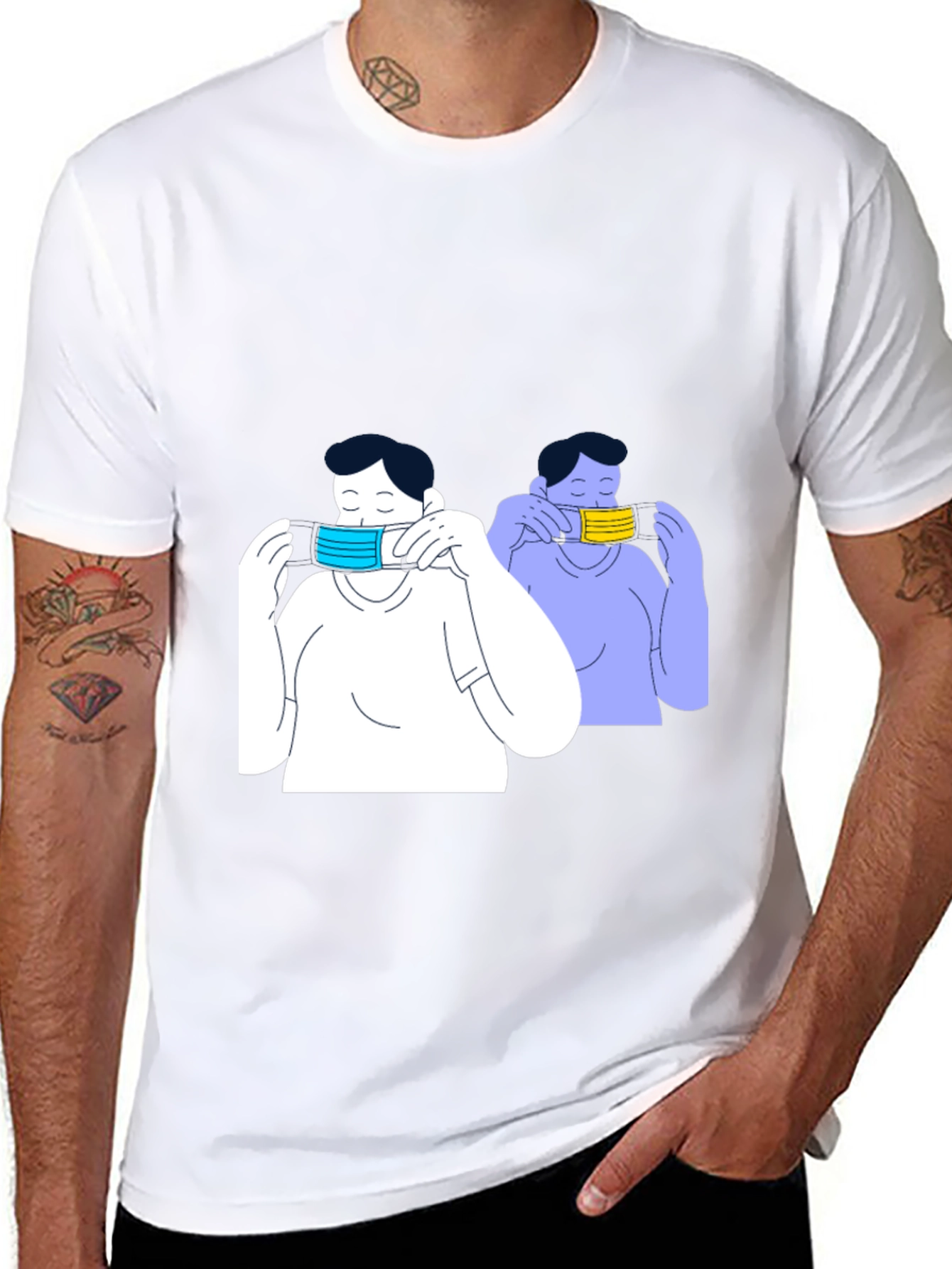 Masked Up Tee - Stylish Pandemic Fashion