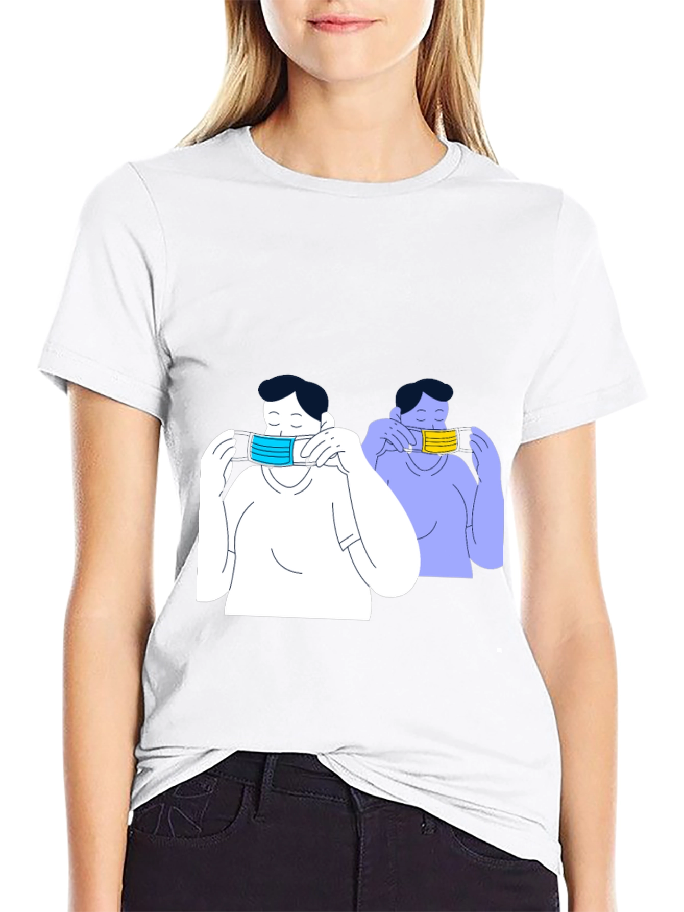Masked Up Tee - Stylish Pandemic Fashion