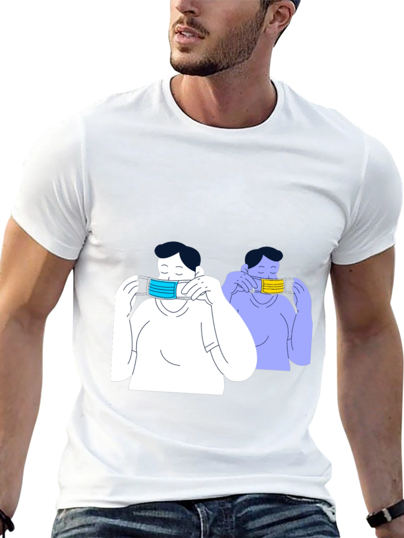 Masked Up Tee - Stylish Pandemic Fashion
