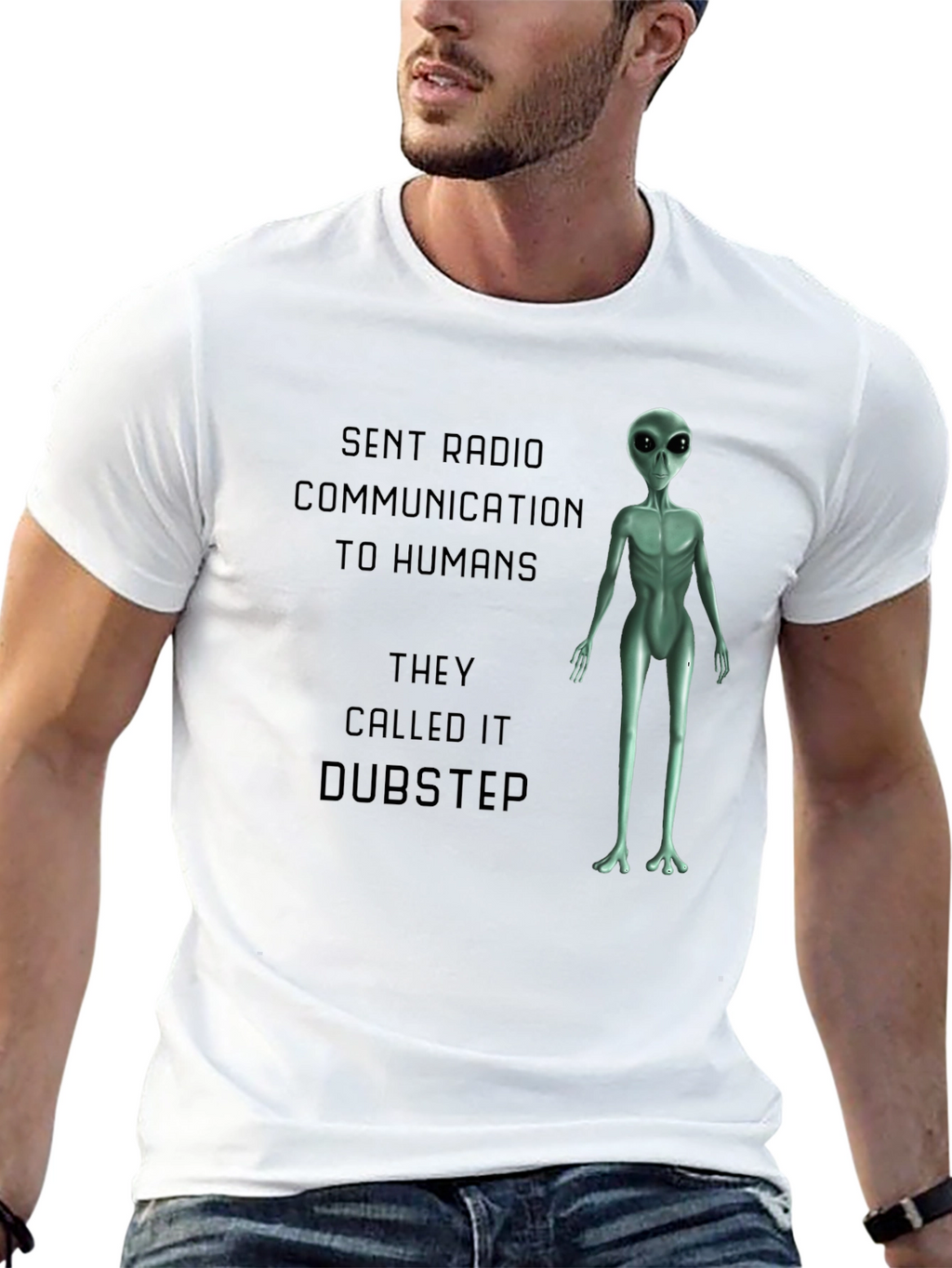 Alien Dubstep T-Shirt - Funny Sci-Fi Tee