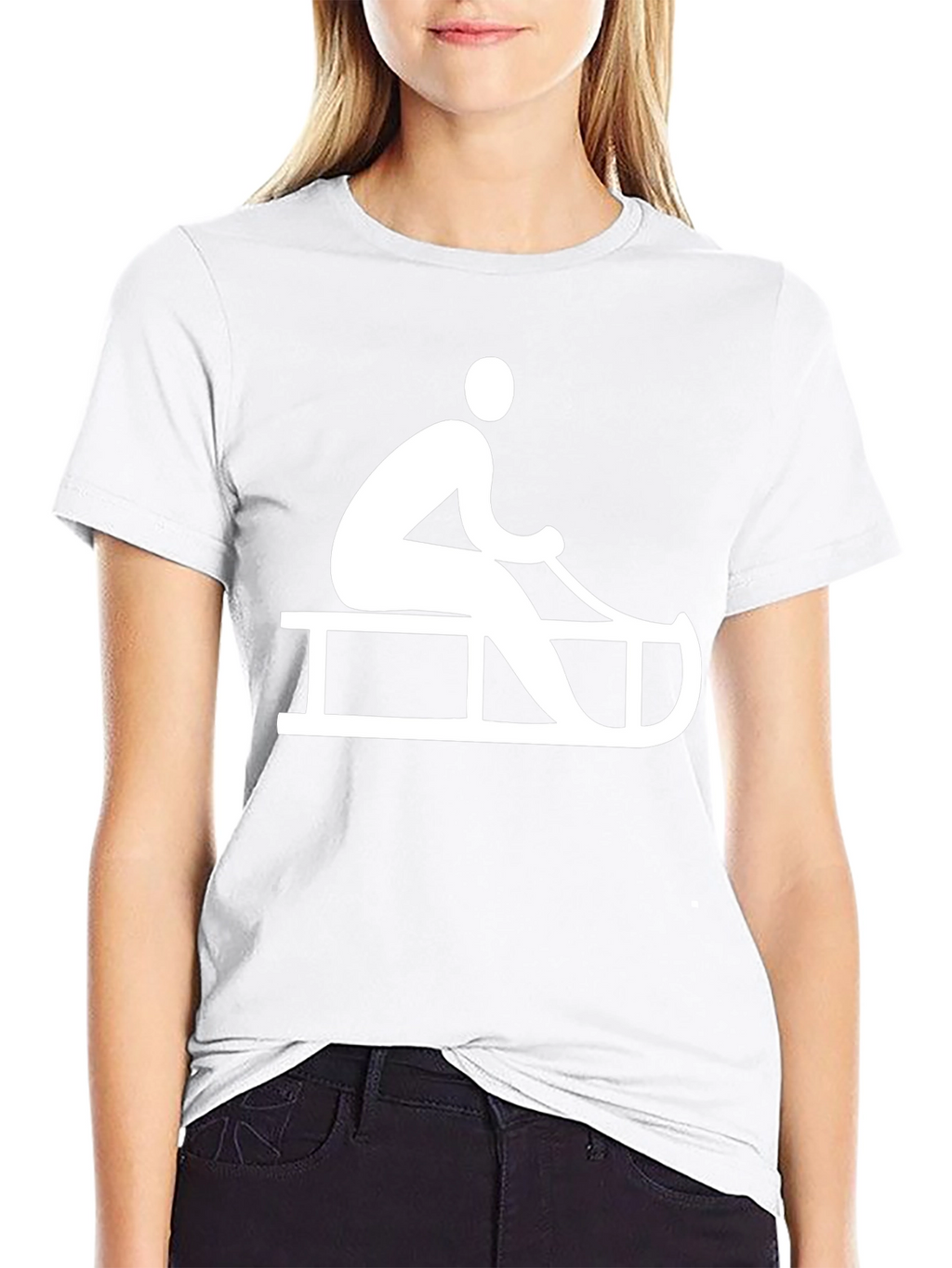 Sledding Graphic Tee - Winter Fun T-Shirt