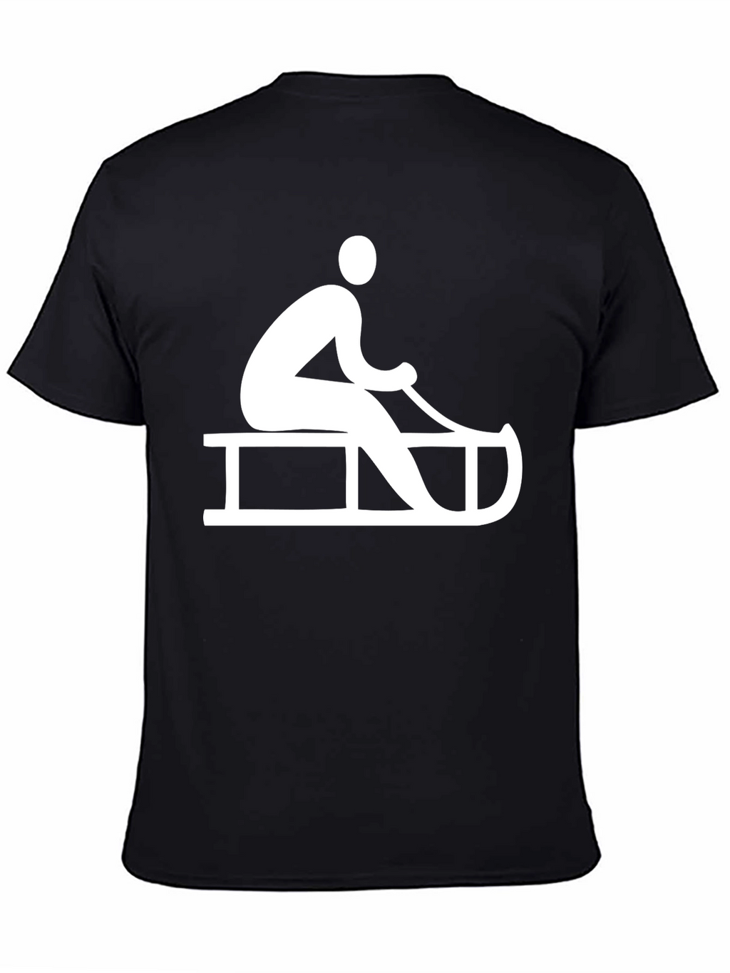Sledding Graphic Tee - Winter Fun T-Shirt