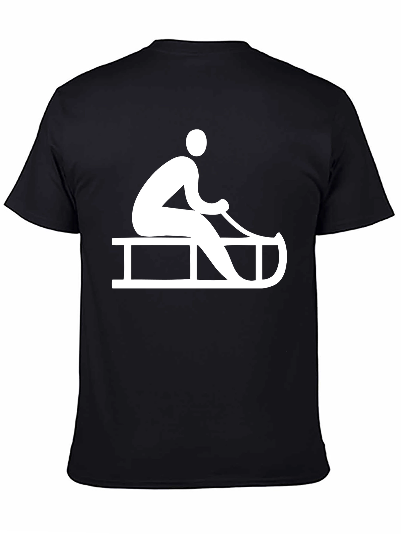 Sledding Graphic Tee - Winter Fun T-Shirt
