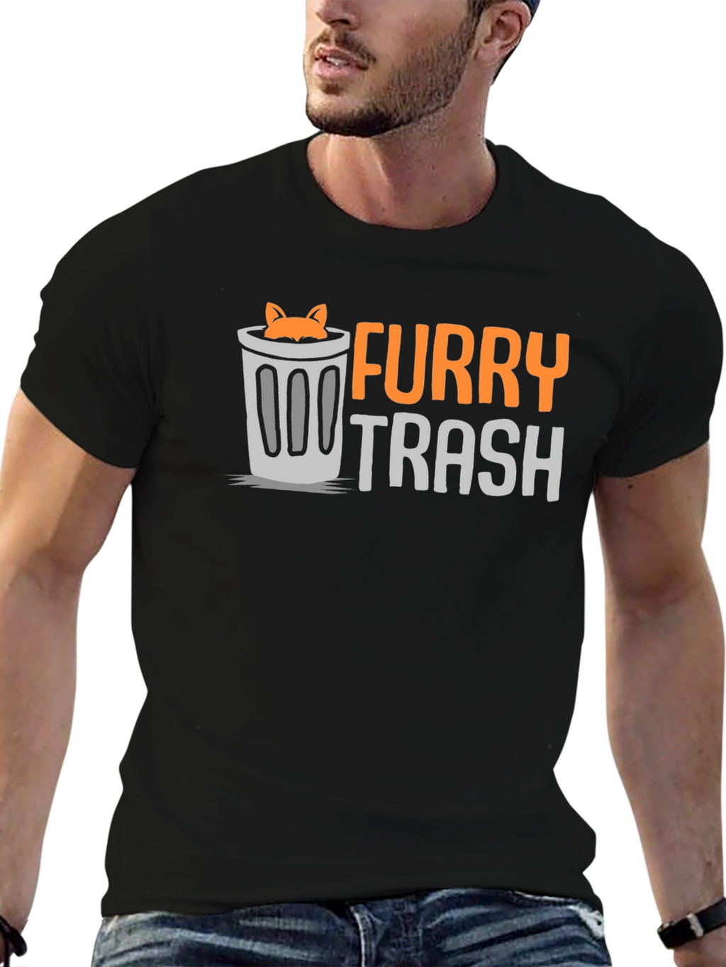 Furry Trash T-Shirt - Novelty Graphic Tee