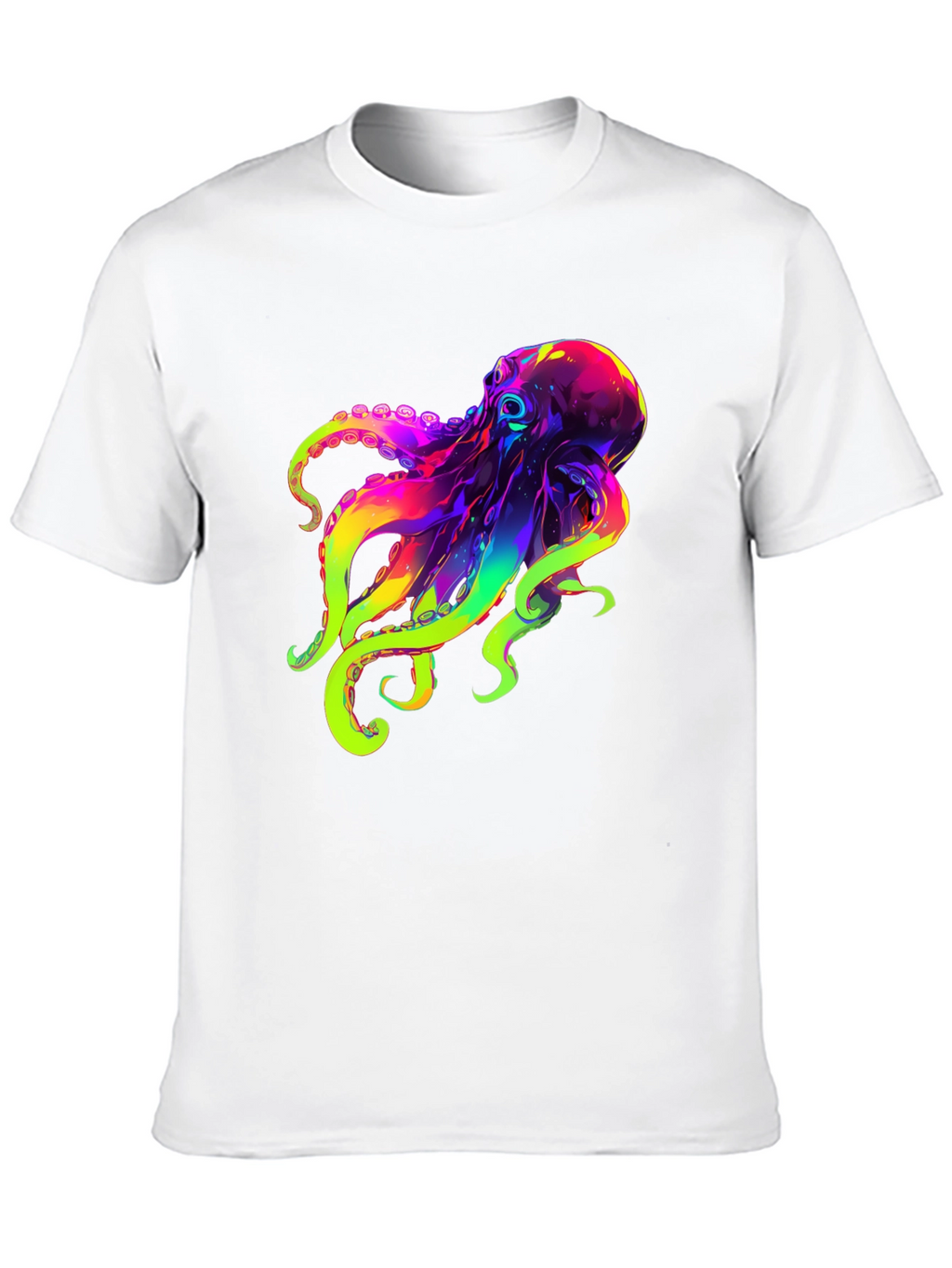 Colorful Octopus Graphic T-Shirt