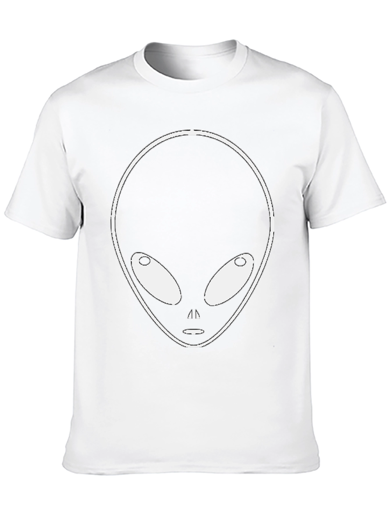 Alien Graphic Tee - Black Cotton Blend