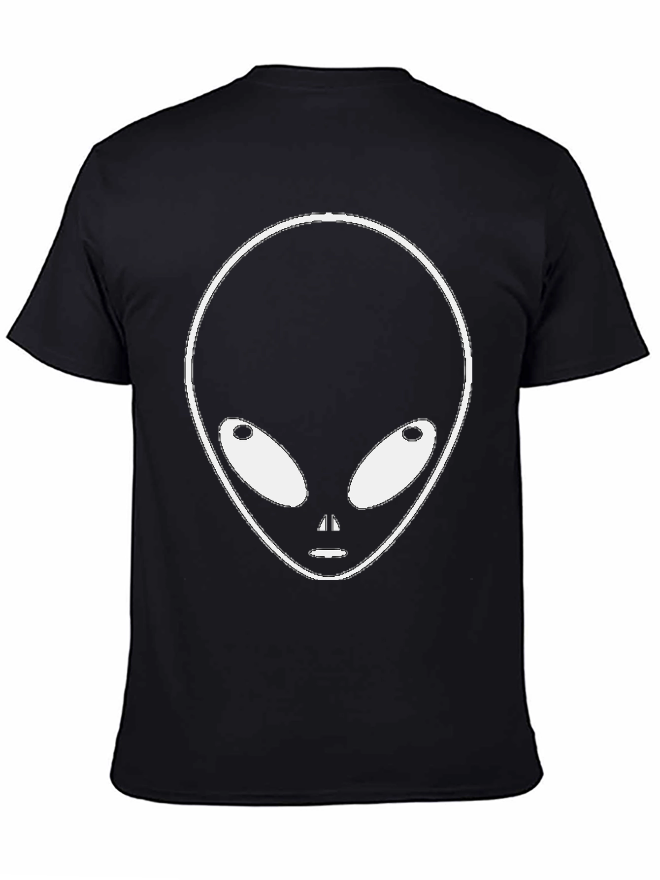 Alien Graphic Tee - Black Cotton Blend