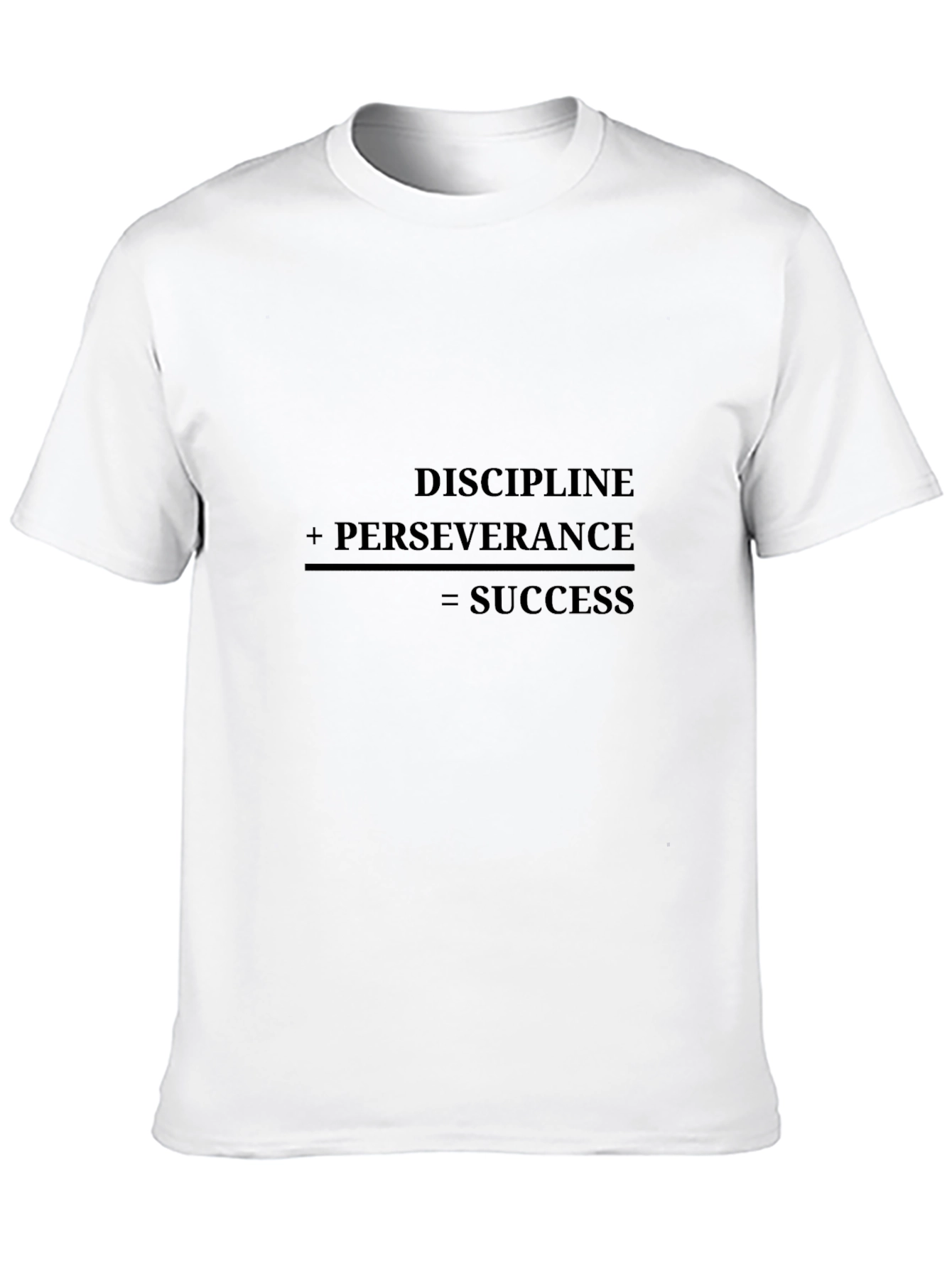 Motivational Discipline Equals Success Graphic Tee