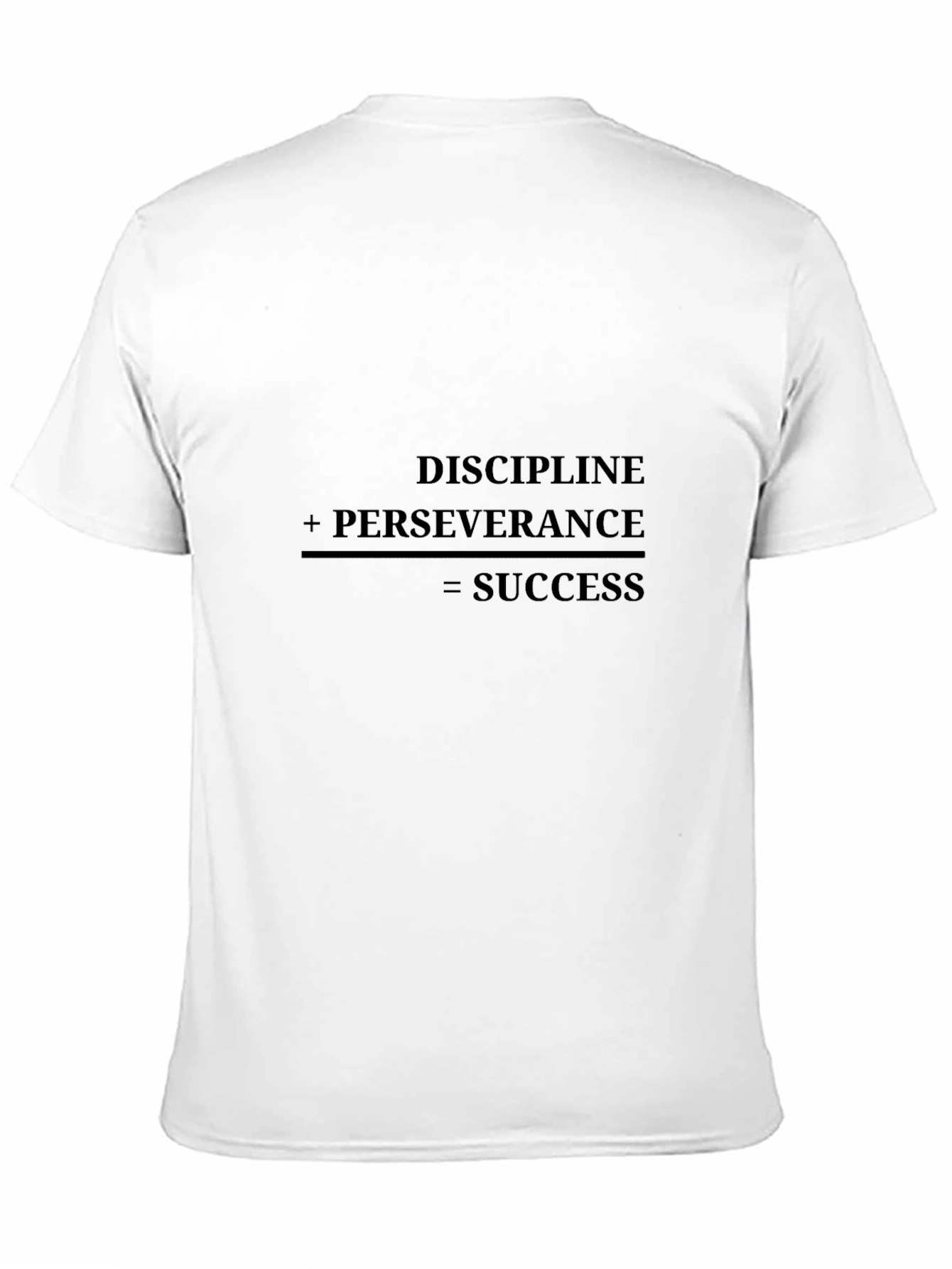 Motivational Discipline Equals Success Graphic Tee