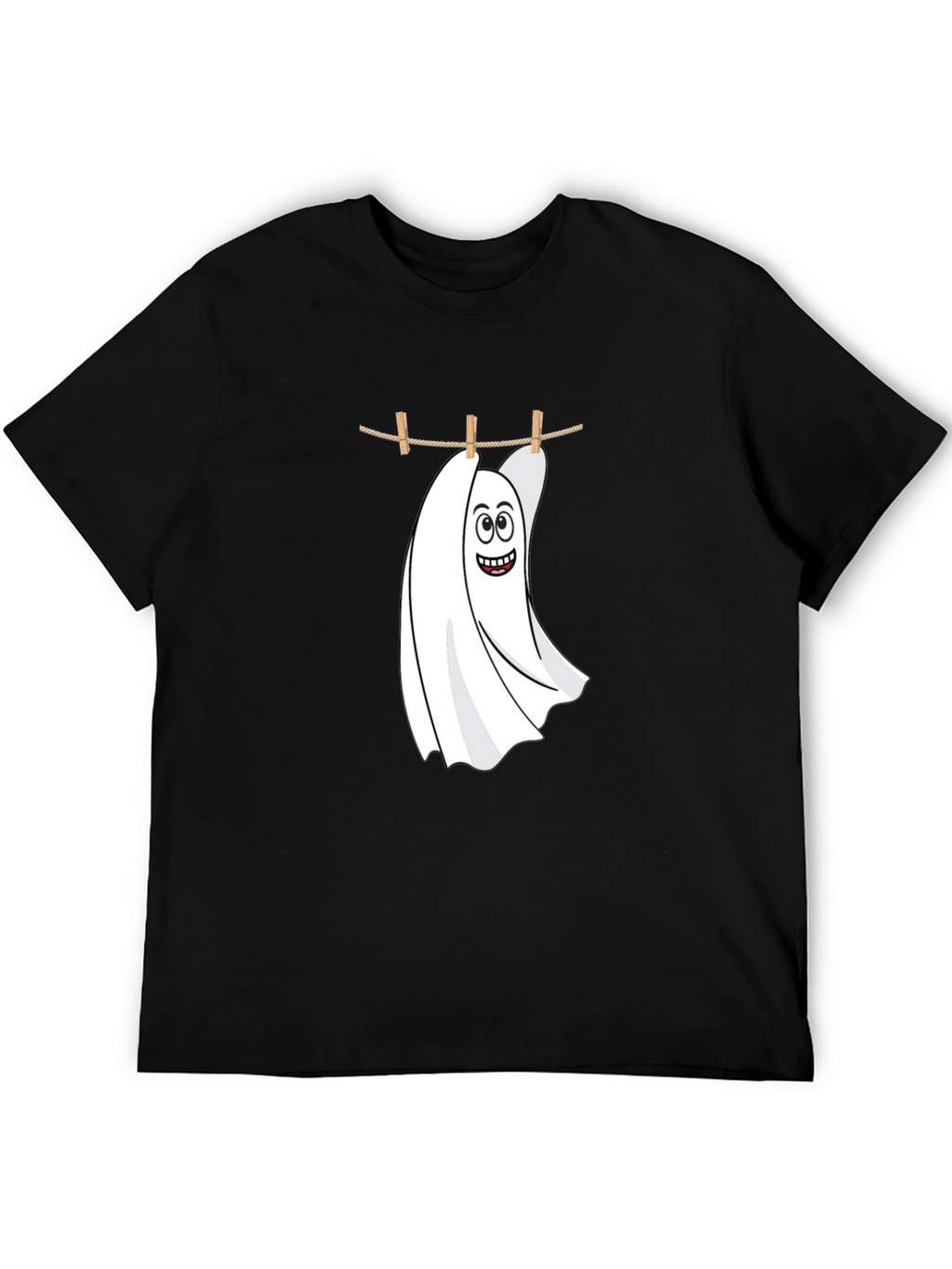 Funny Ghost Laundry T-Shirt - Spooky & Stylish