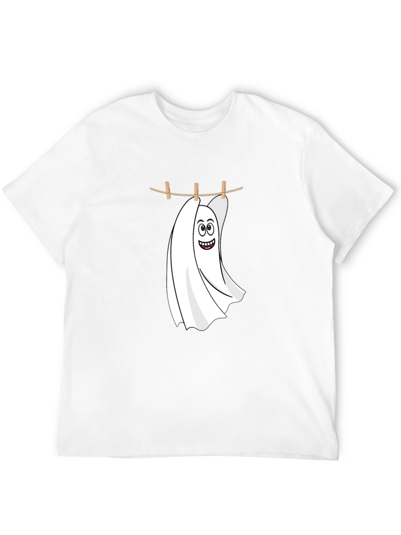 Funny Ghost Laundry T-Shirt - Spooky & Stylish